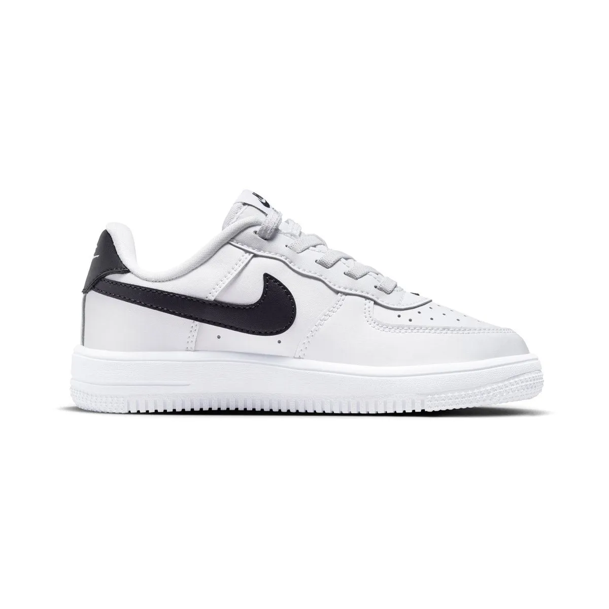 Nike Force 1 Low EasyOn 'White Black' Little Kids' Shoes Elastic Goring System High Traction Grip