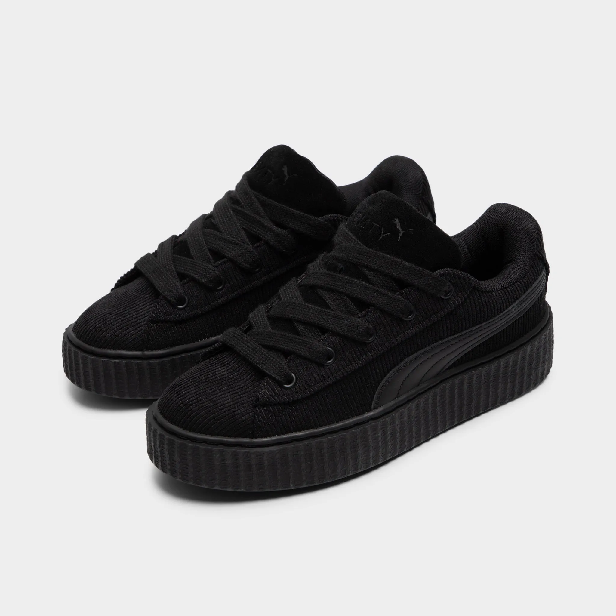 FENTY x PUMA Women's Creeper Phatty Corduroy Black / Gold Velcro   closure Relax Mode