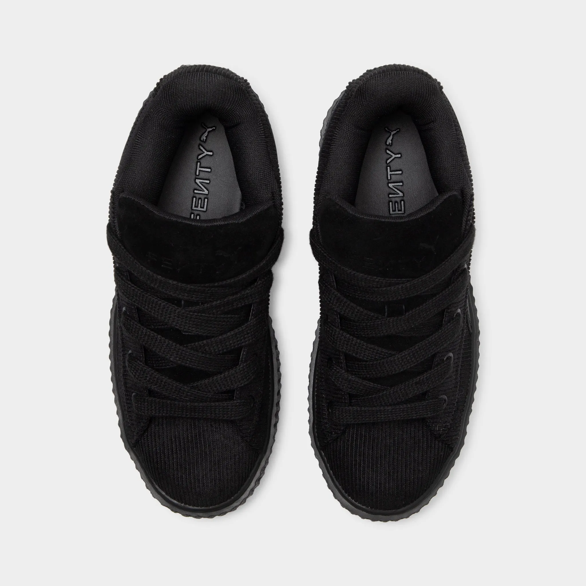 FENTY x PUMA Women's Creeper Phatty Corduroy Black / Gold Compact Style