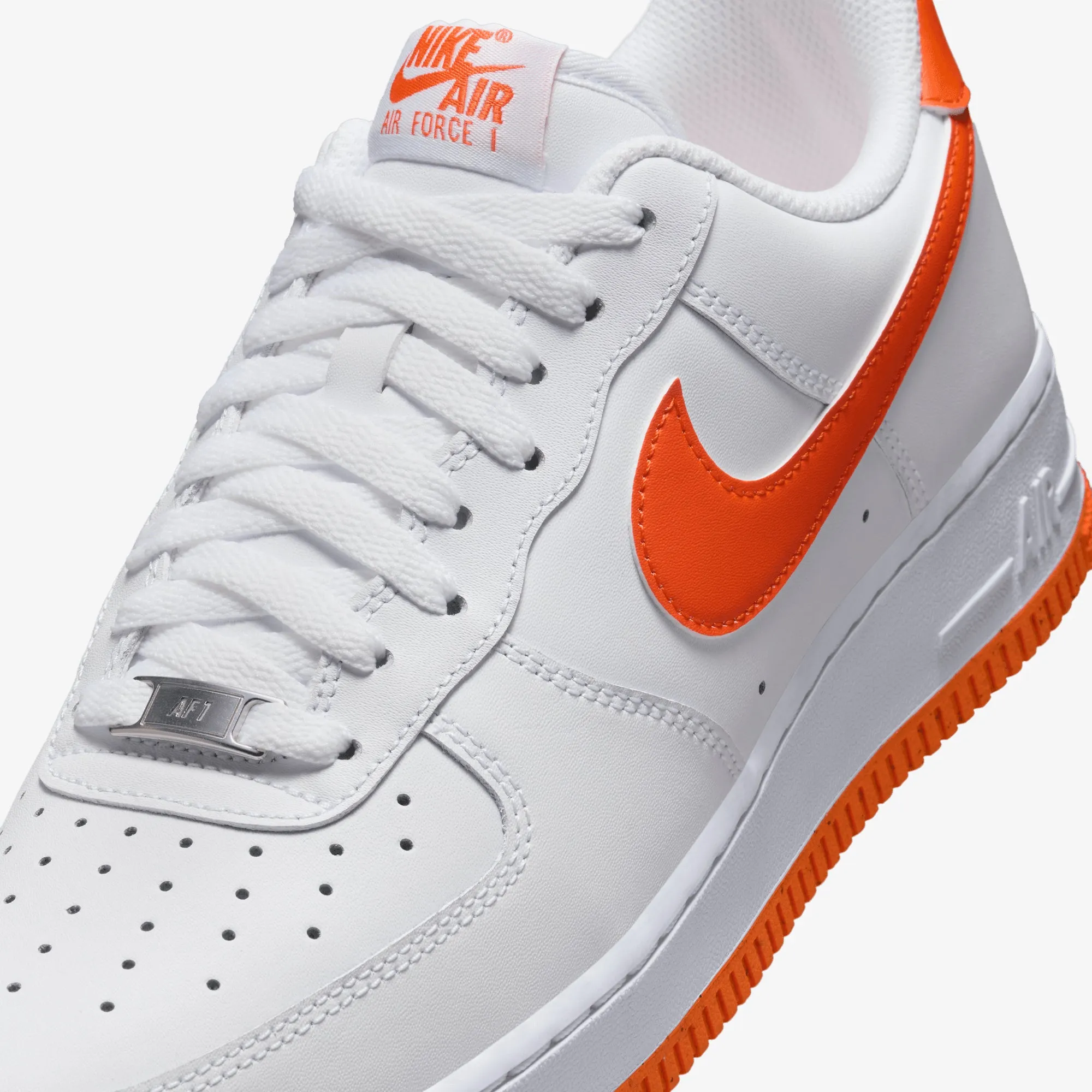 Anti Microbial Treatment NIKE | AIR FORCE 1 '07 LV8 { WHITE/SAFETY ORANGE-WHITE