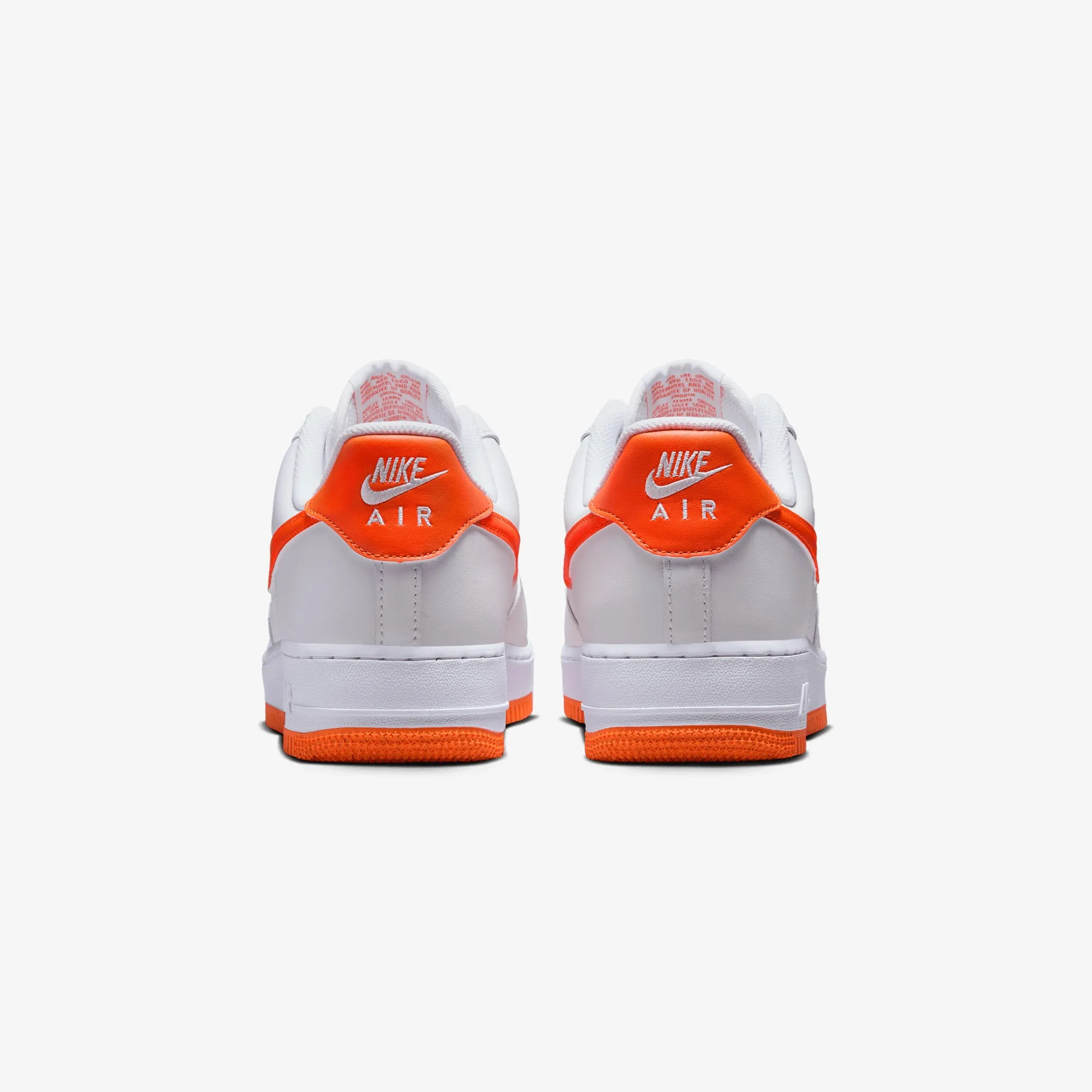 Shock Wear Smart Style NIKE | AIR FORCE 1 '07 LV8 { WHITE/SAFETY ORANGE-WHITE