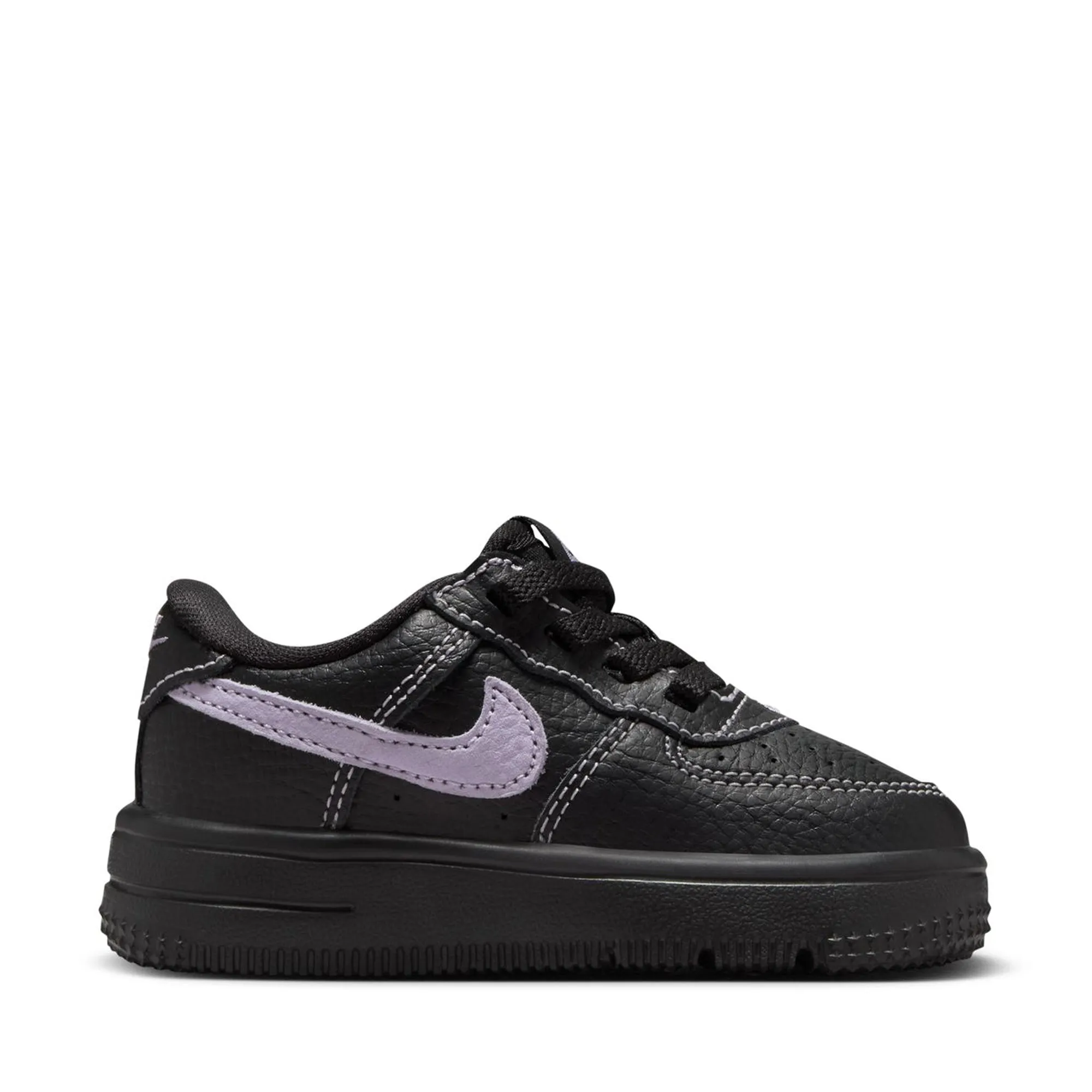 Motion Control Design Extra Padding Nike Force 1 Low LV8 Easyon (TD) - Black/Hydrangeas