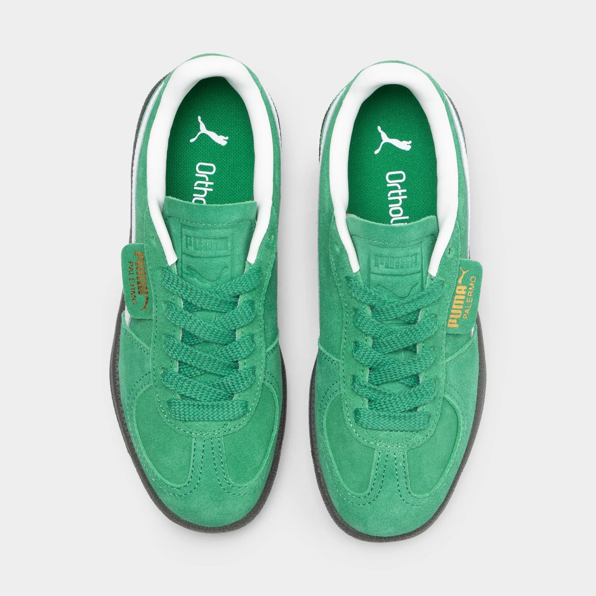 PUMA Juniors' Palermo Archive Green / White Good Traction