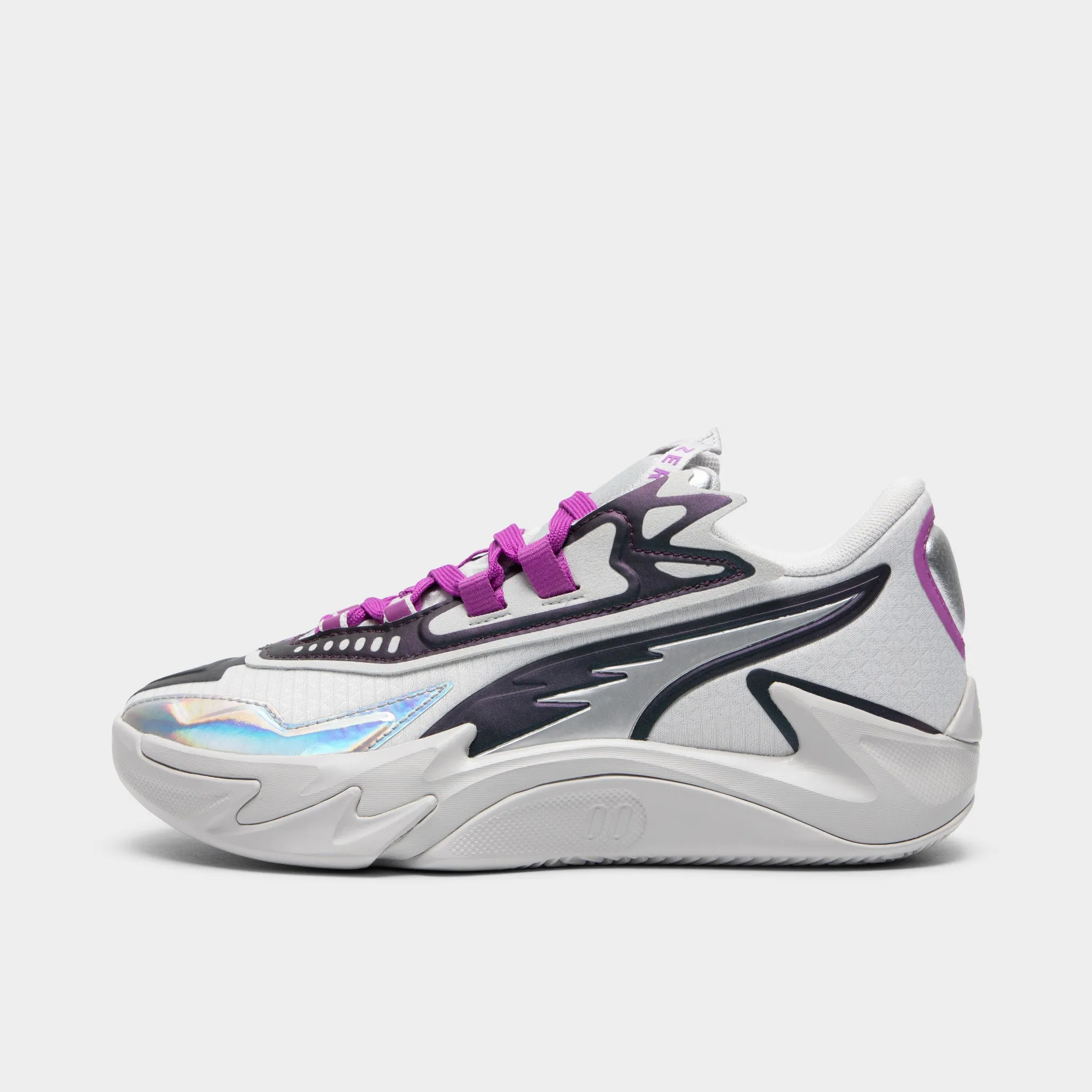 PUMA Juniors' Scoot Zeros II "Sterling" Feather Gray / Wild Berry Grounded Steps