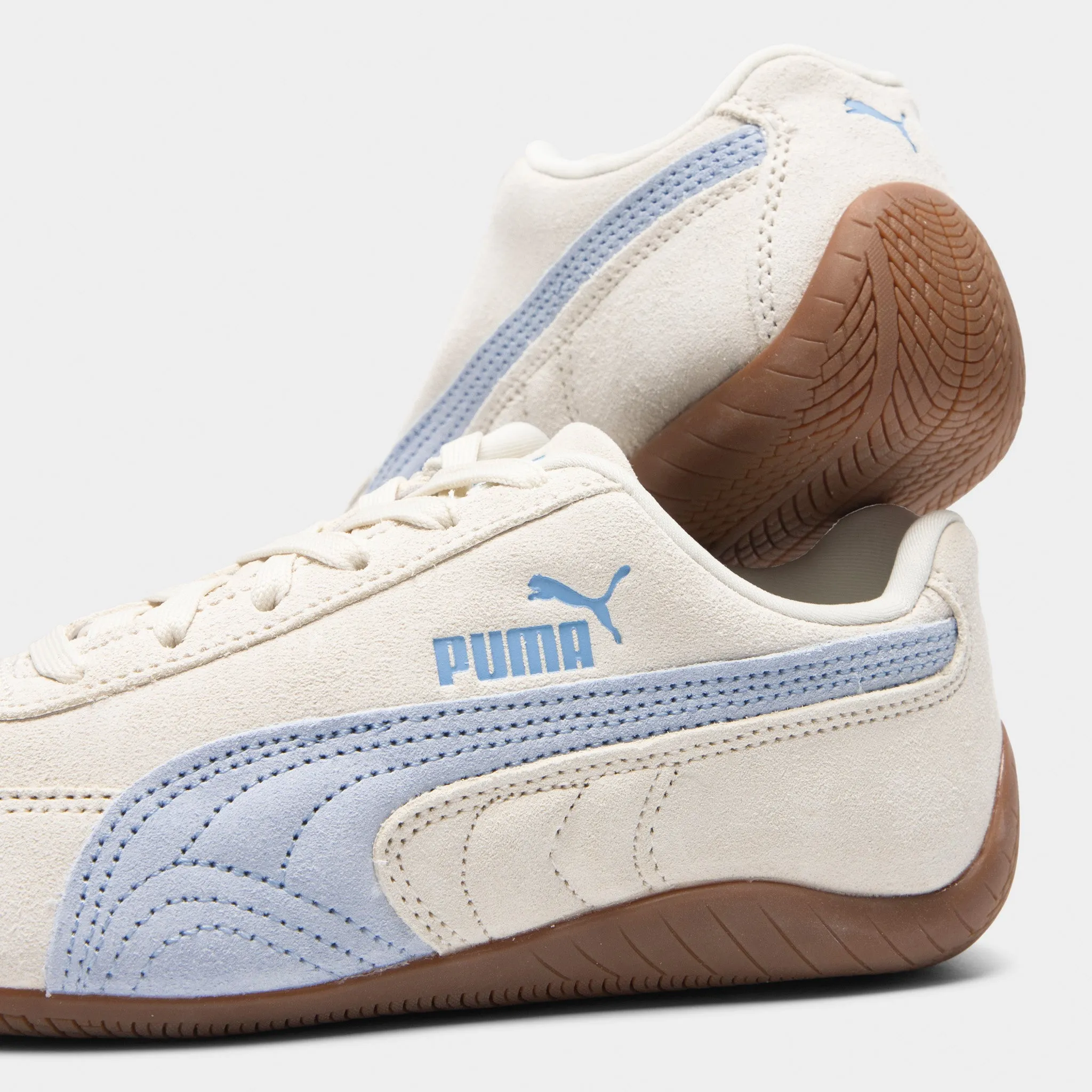 Pet Walk Anti Slip Feature PUMA Juniors' Speedcat Vapor Gray / Haute Tropic