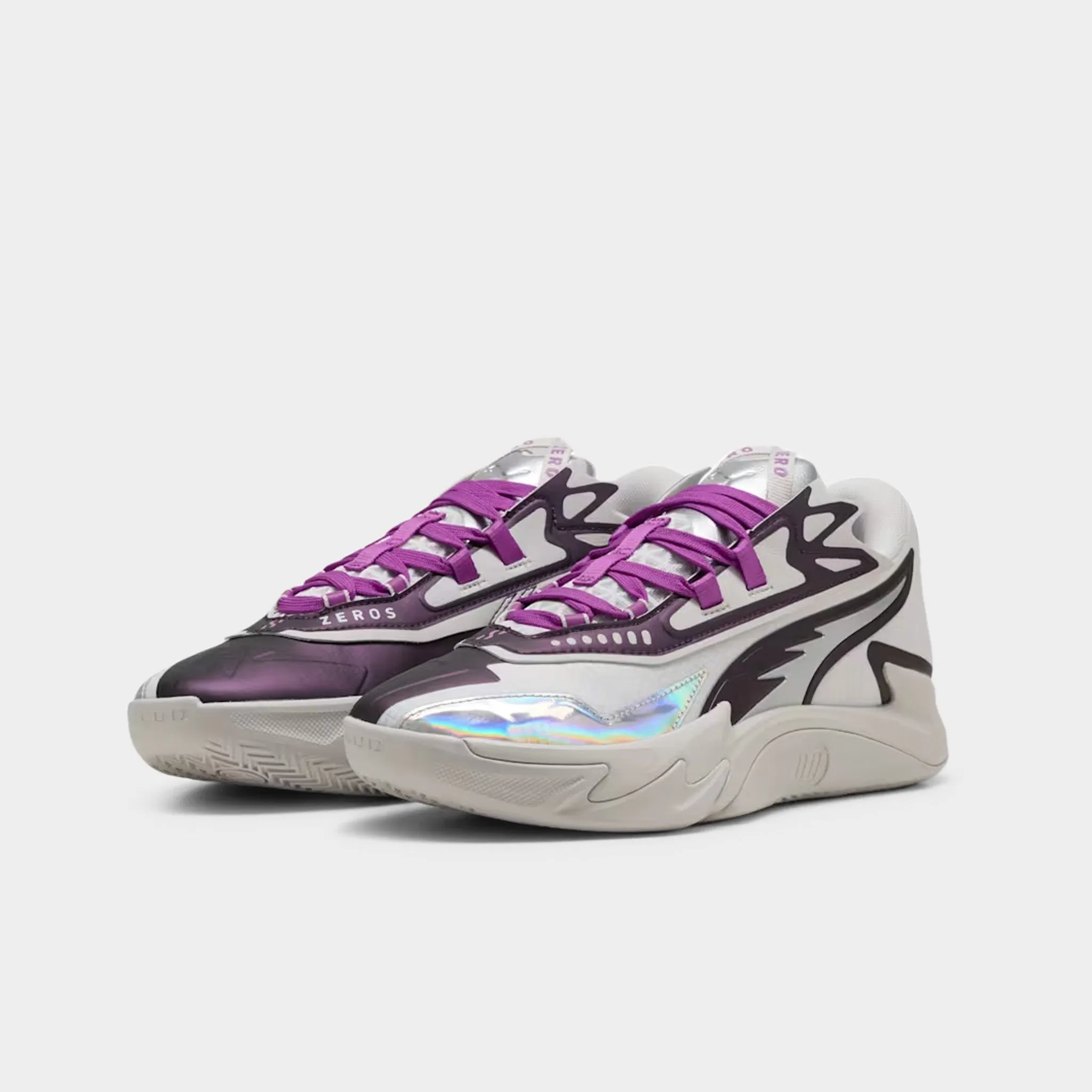 PUMA Scoot Zeros II "Sterling" Feather Gray / Wild Berry waterproof Weekend Casual