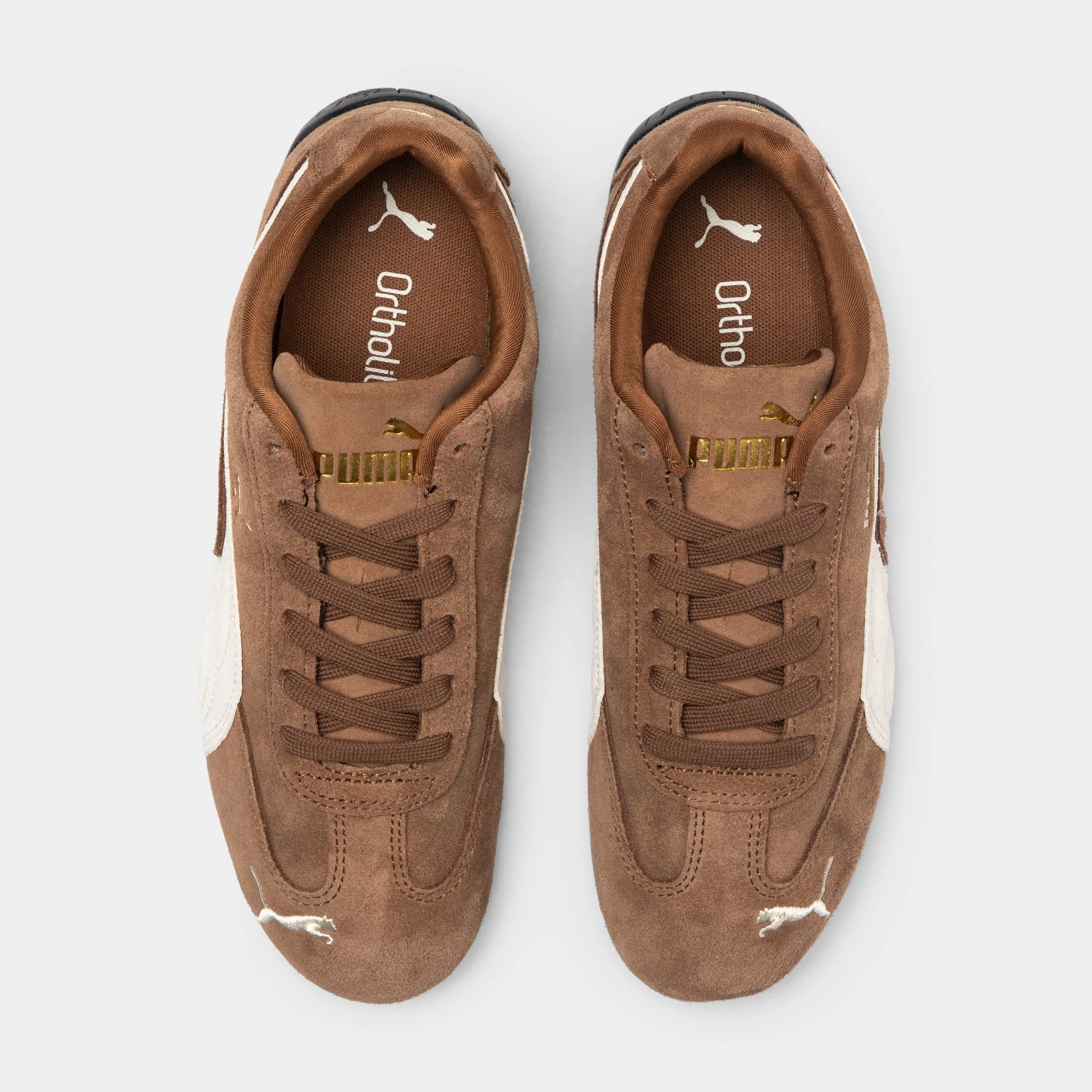 PUMA Women's Speedcat OG Haute Coffee / Frosted Ivory Running Comfort
