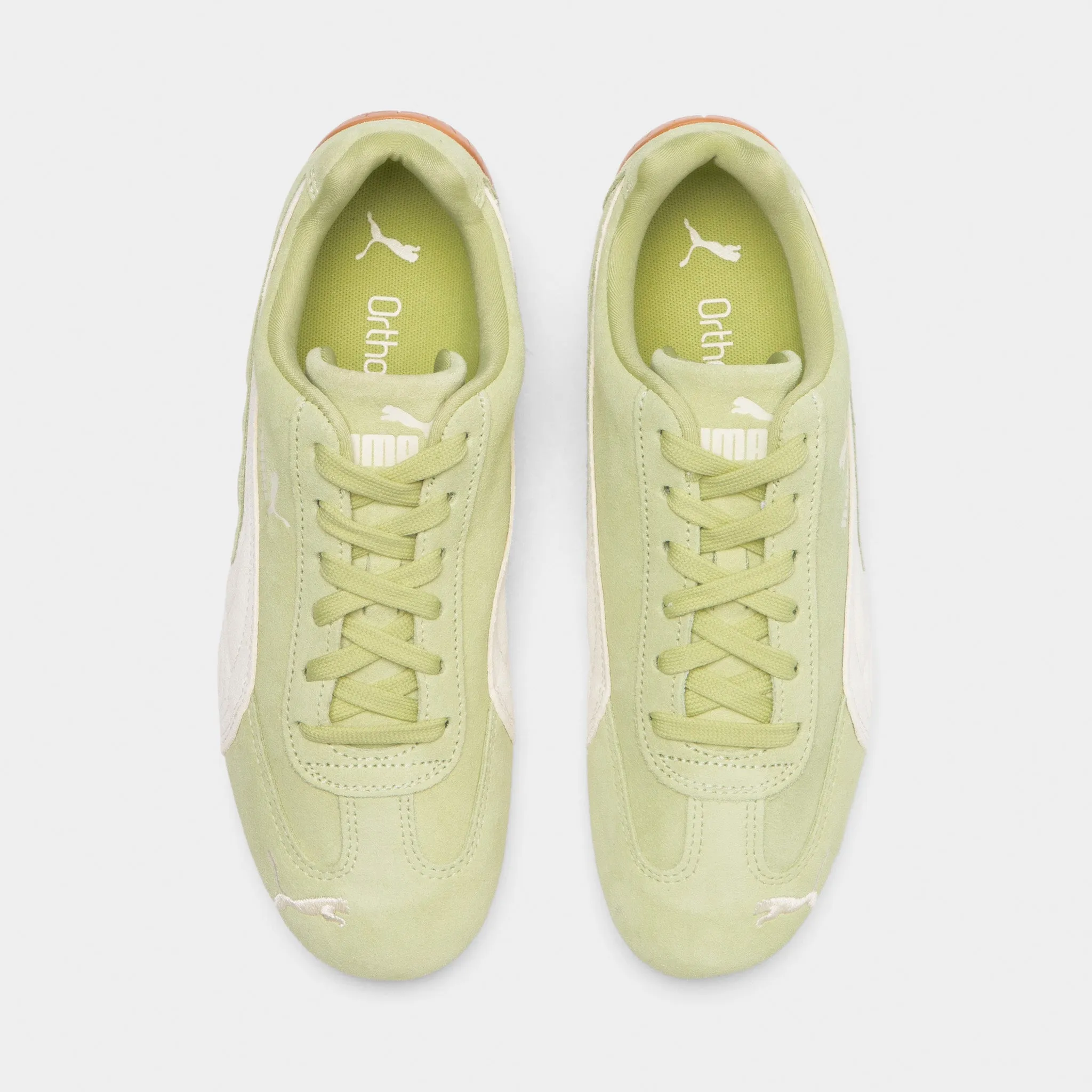 PUMA Women's Speedcat OG Pistachio Green / Warm White Cushioned Sole