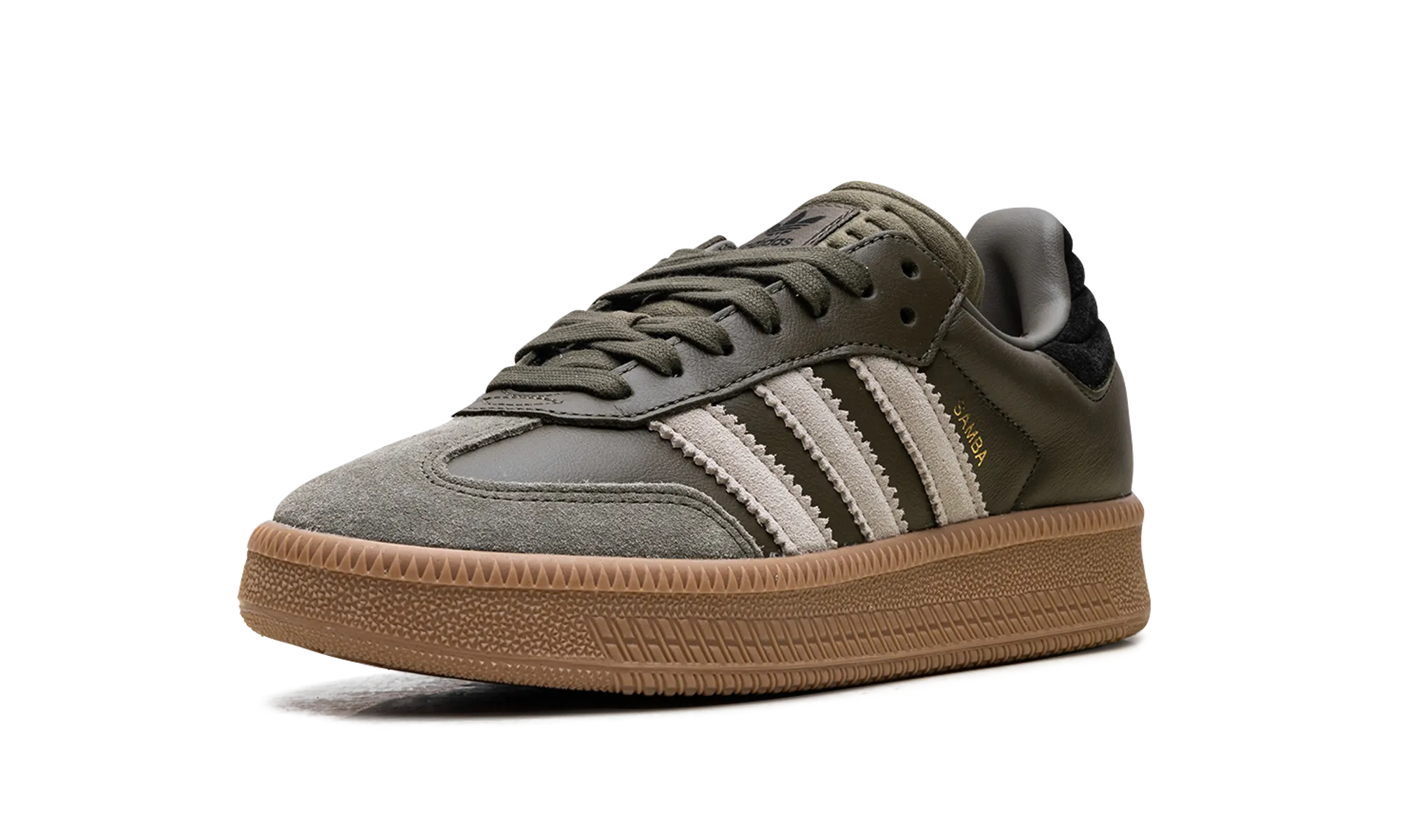 Bush Path Quick Slip Samba XLG "Olive Strata Wonder Beige Gold Metallic"