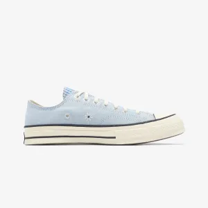 CushionedMidsole Pure Comfort Converse | UPCYCLE CHUCK 70 CHAMBRAY & GINGHAM { BLUE