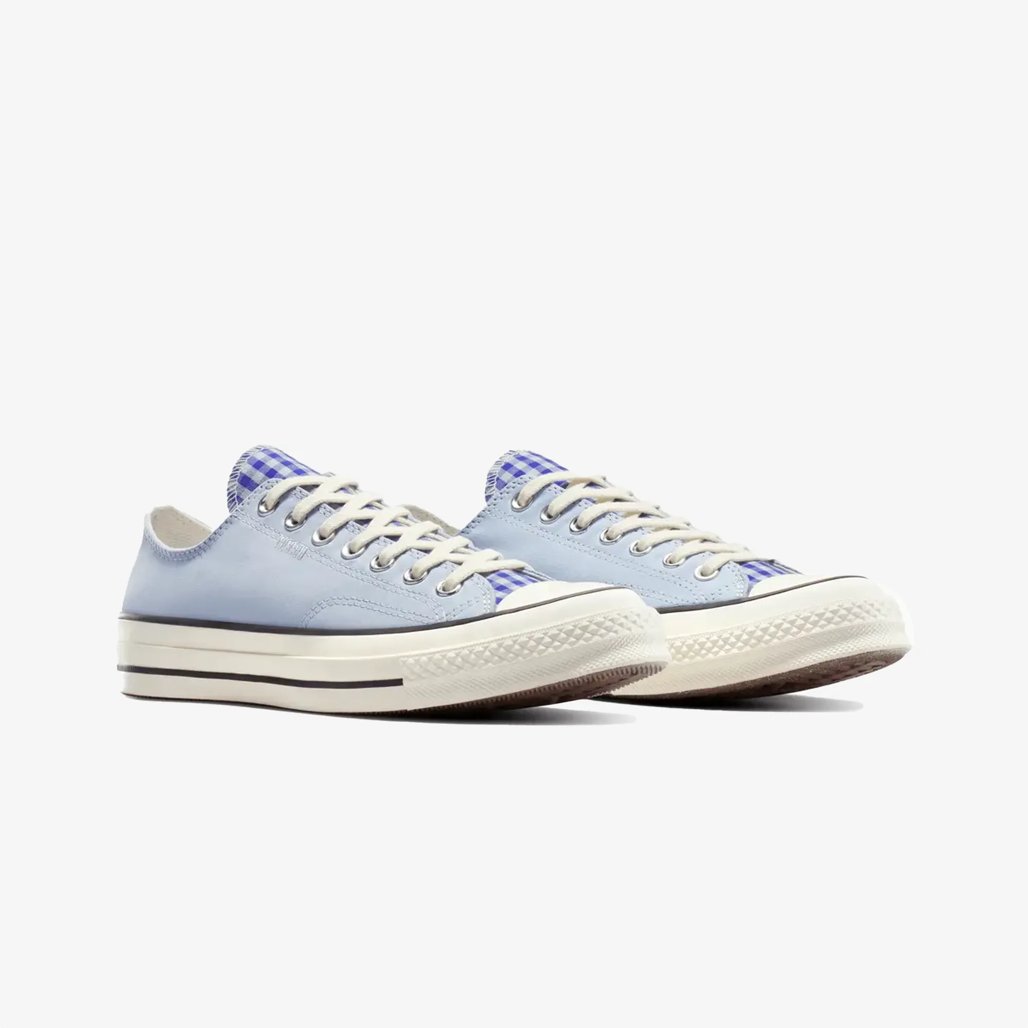 Hyper Elastic Platform Converse | UPCYCLE CHUCK 70 CHAMBRAY & GINGHAM { BLUE