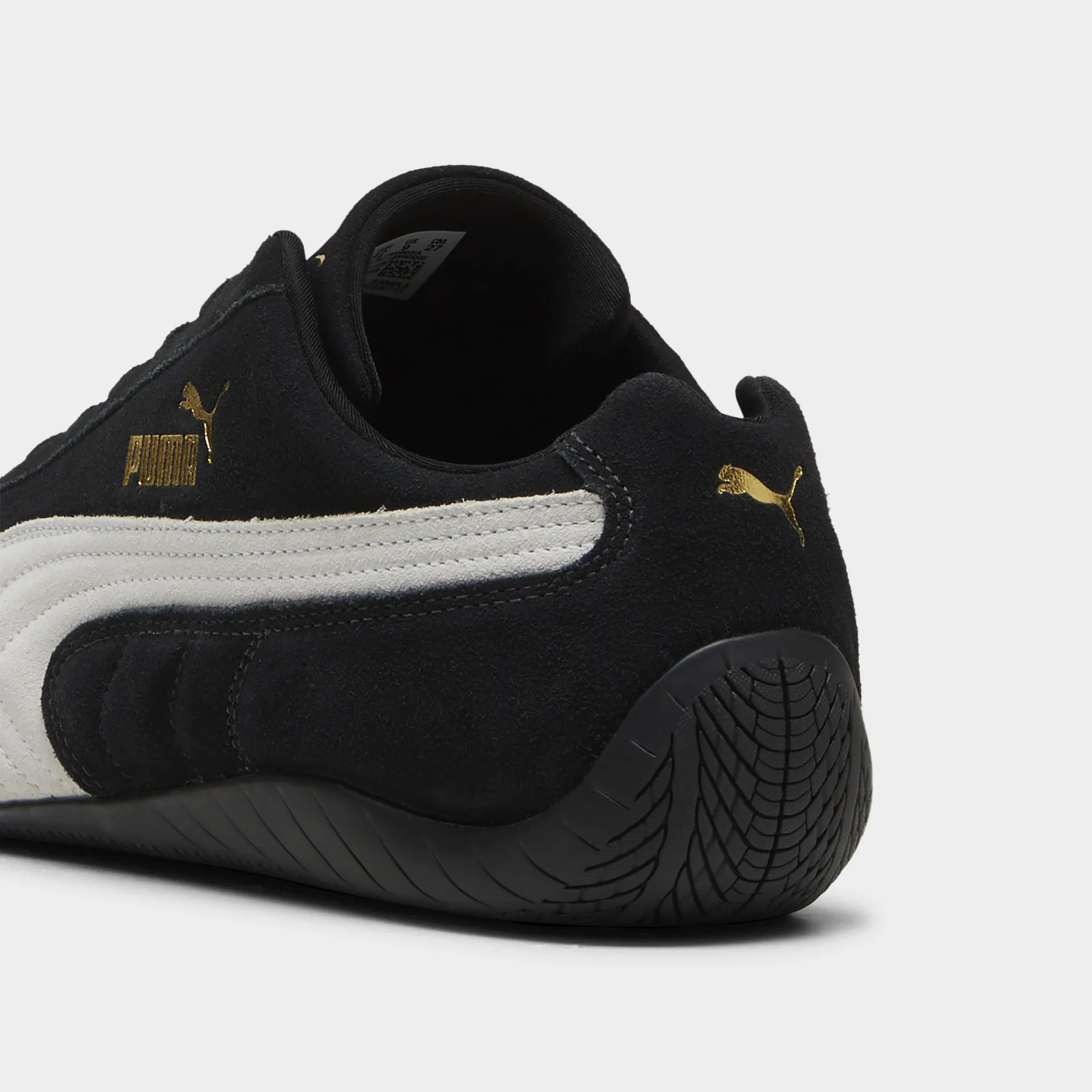 PUMA Women's Speedcat OG Black / White Look Walk Flower Step