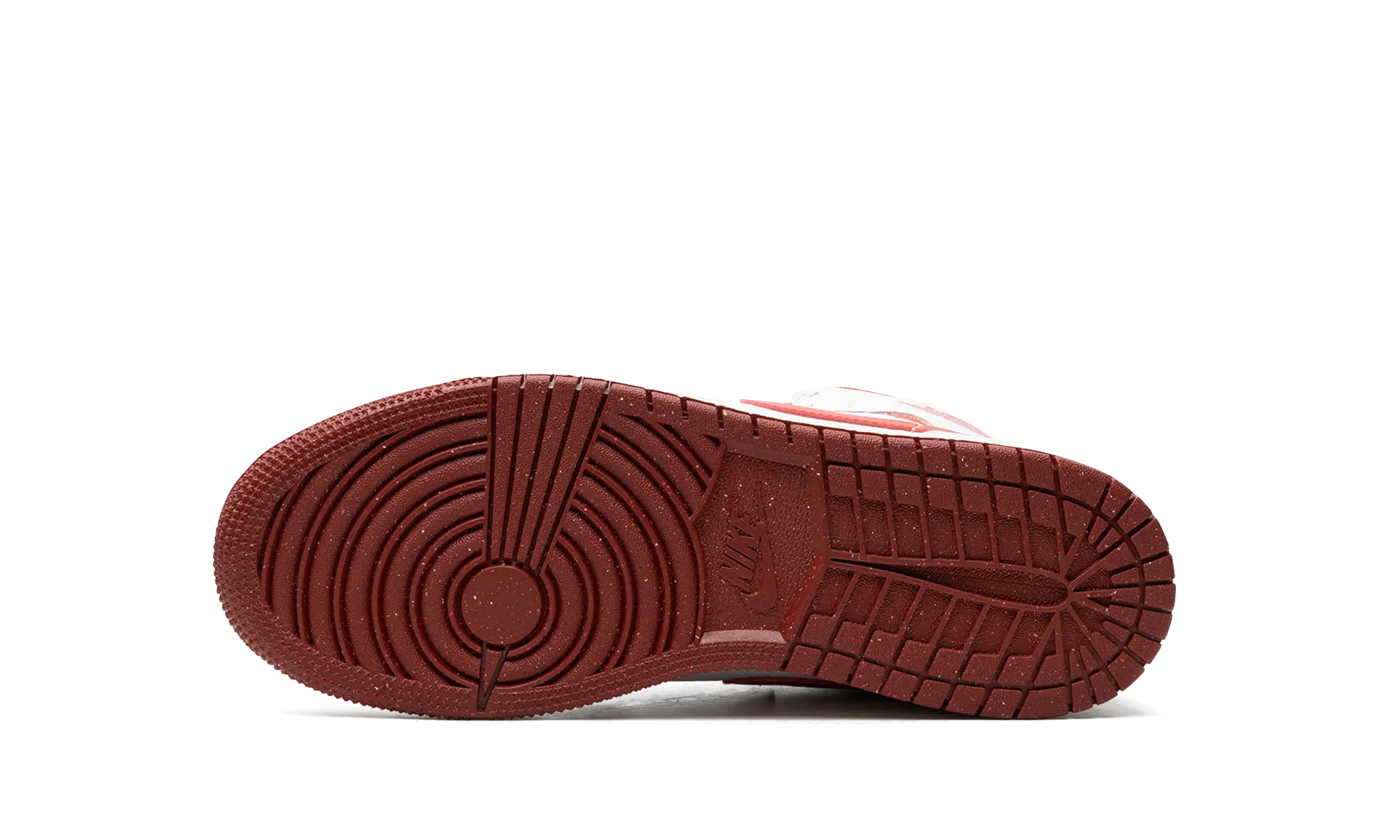 Hollowed Out Panels AIR JORDAN 1 MID SE GS "WHITE DUNE RED"