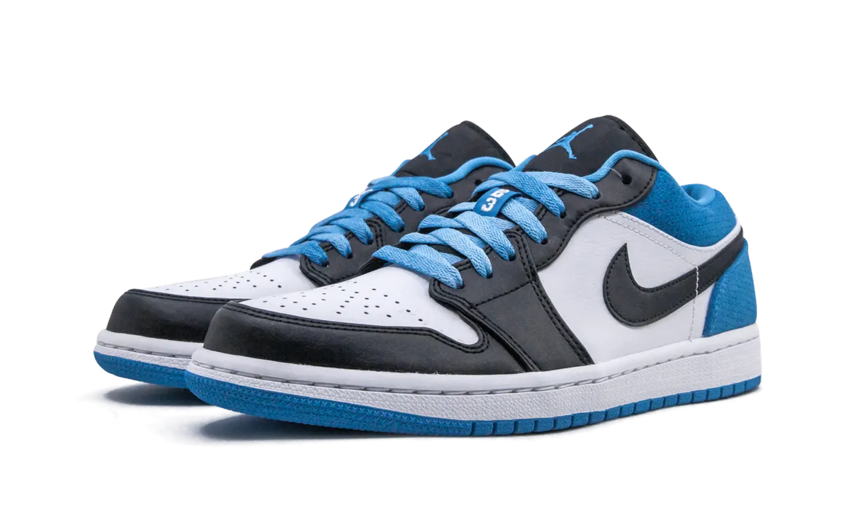 Air Jordan 1 Low "Laser Blue" Basic Style Recycled Rubber Outsole