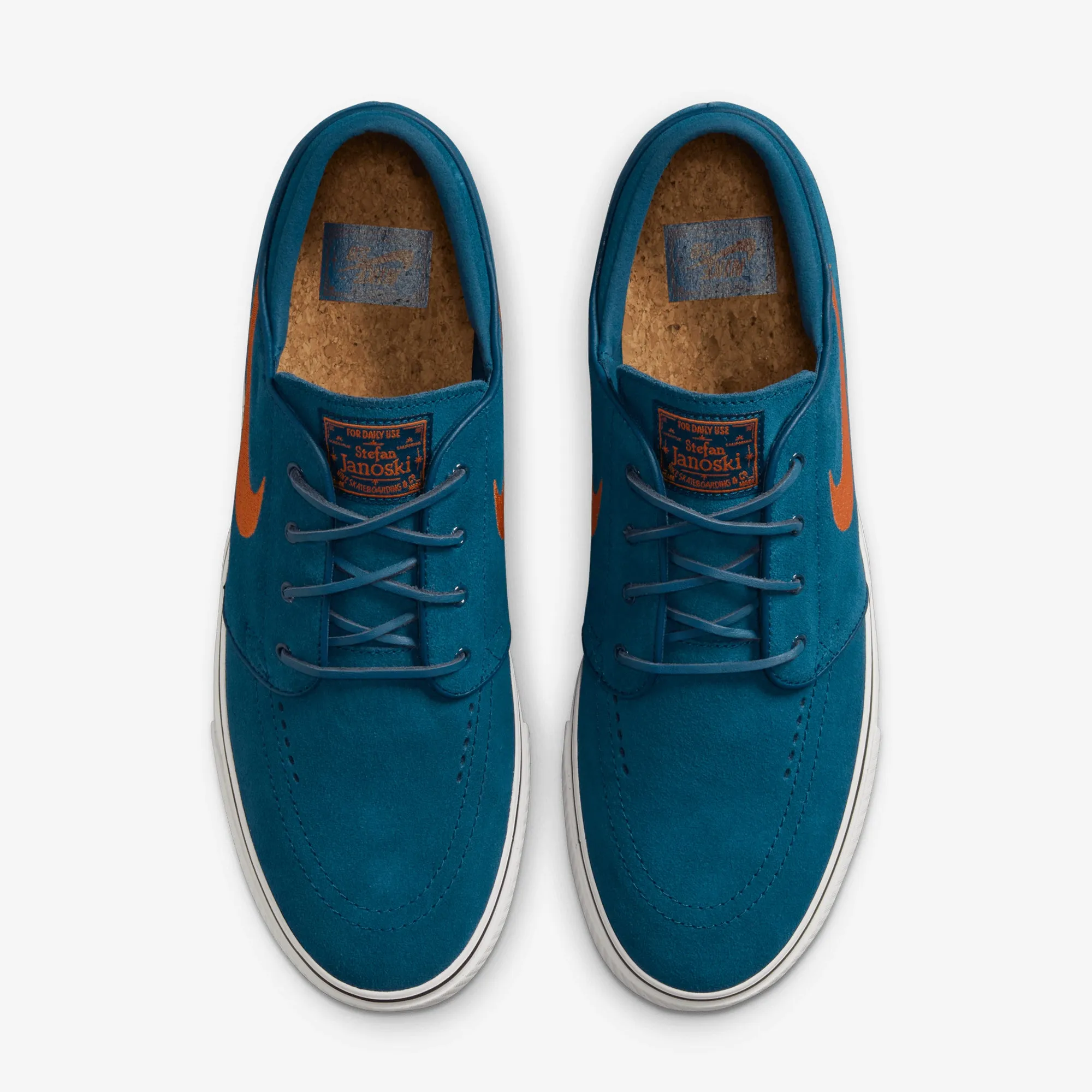 Eva Midsole Foot Friendly Nike | SB ZOOM JANOSKI OG  { BLUE FORCE/CAMPFIRE ORANGE-BLUE FORCE