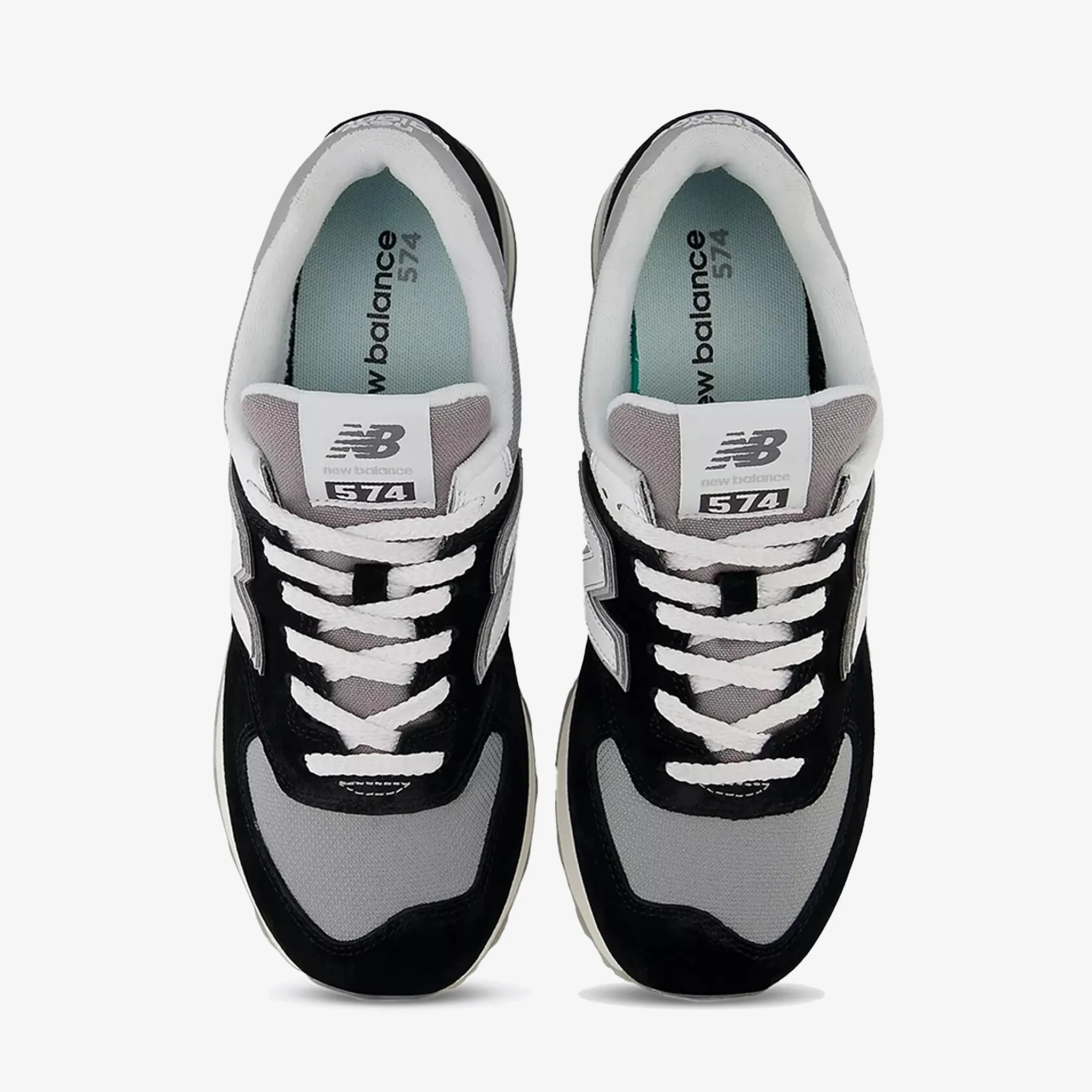 New Balance | 574 { BLACK/GREY adjustable shoe fit men's style