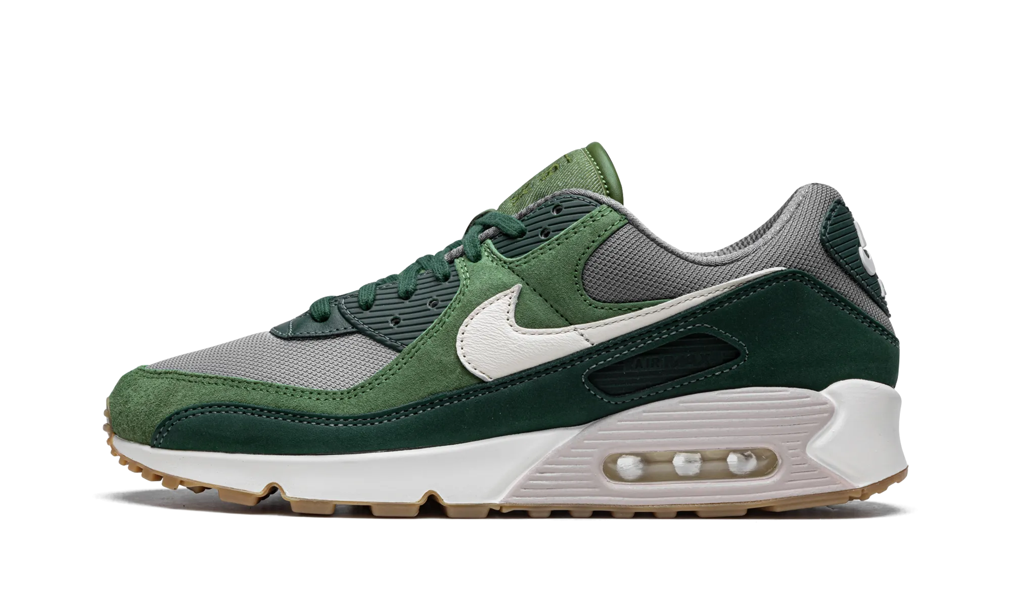 anti - slip running shoes LaceAdjustment Air Max 90 PRM "Pro Green and Pale Ivory"