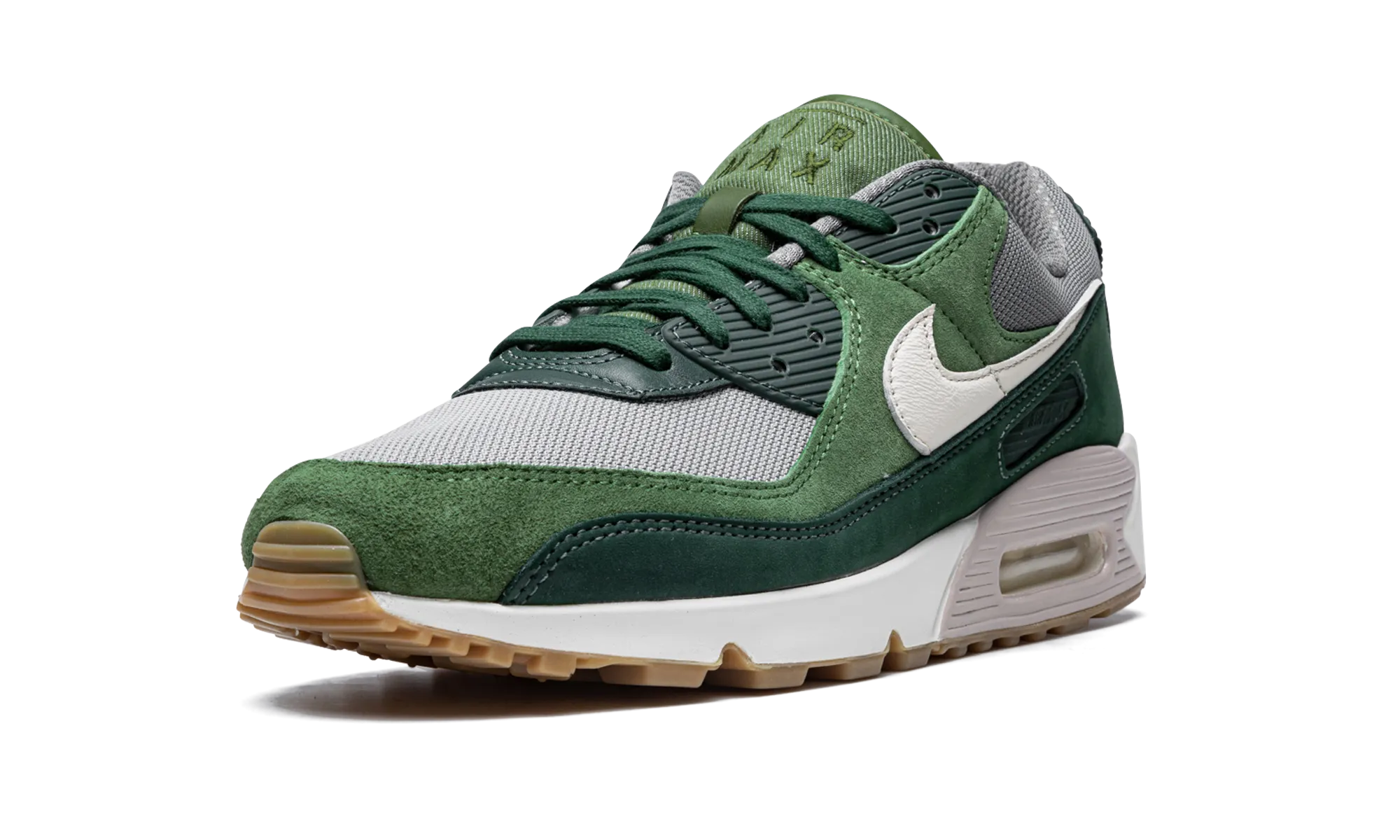casual running shoe usage running in 10K races shoes Air Max 90 PRM "Pro Green and Pale Ivory"
