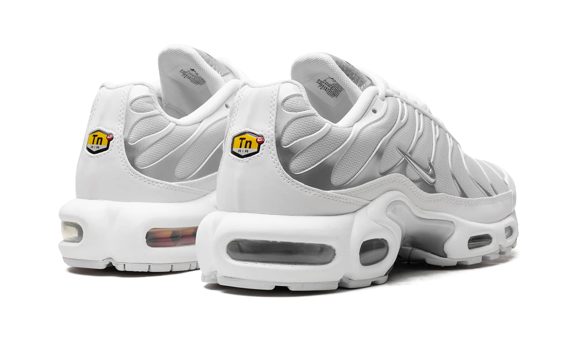 stability - focused shoe purpose AIR MAX PLUS WMNS "White / Metallic Silver"