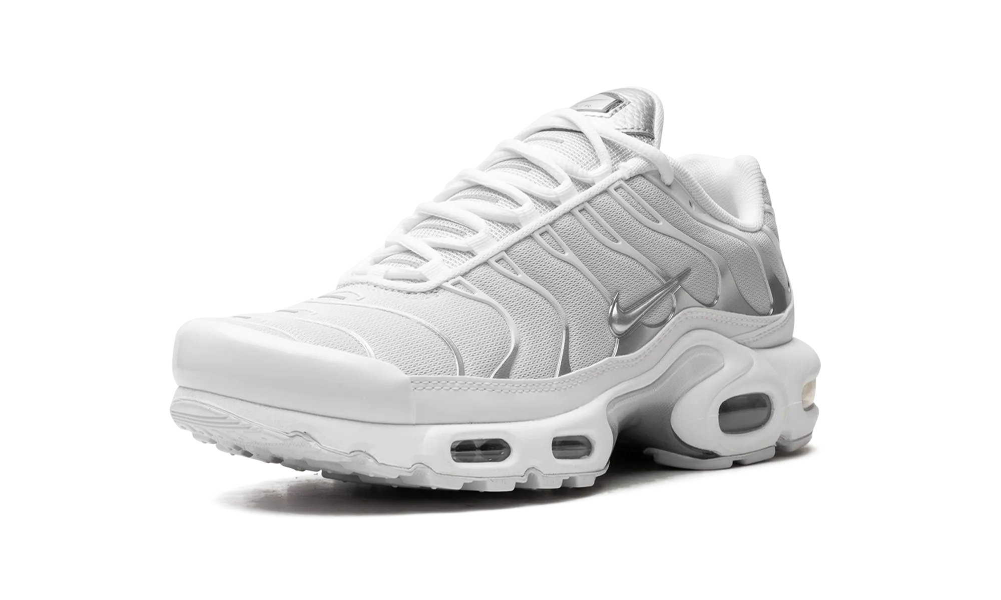 AIR MAX PLUS WMNS "White / Metallic Silver" Trail Blazing