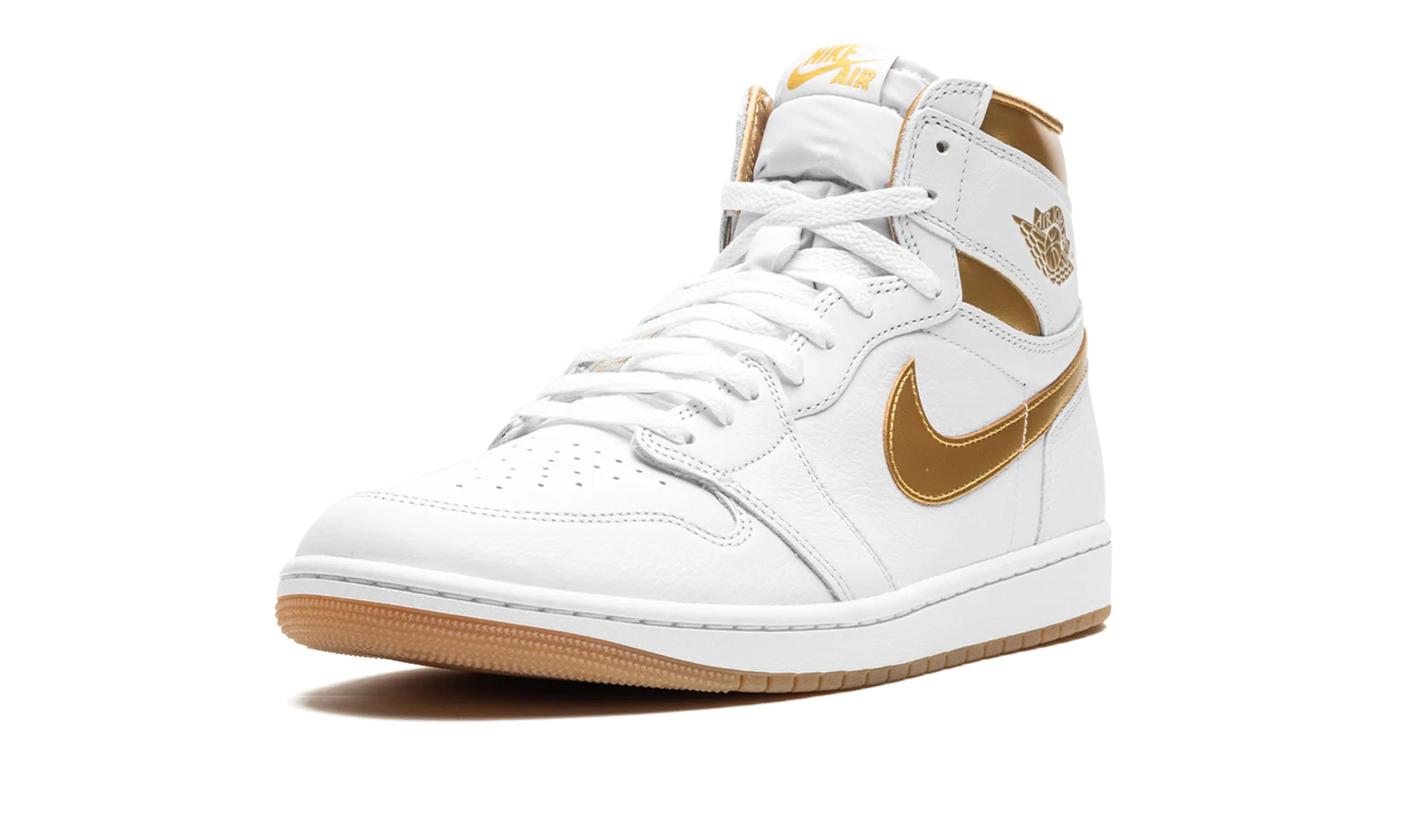 Ventilated Upper Chic Comfort AIR JORDAN 1 RETRO HIGH OG WMNS "Metallic Gold"