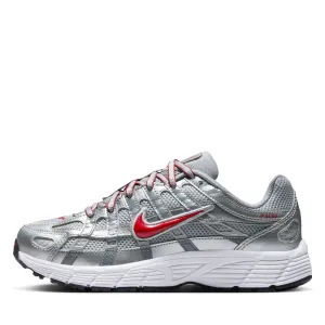 Nike P-6000 (GS) - Metallic Silver/Gym Red Abrasion Resistant Guard Fitness Runner