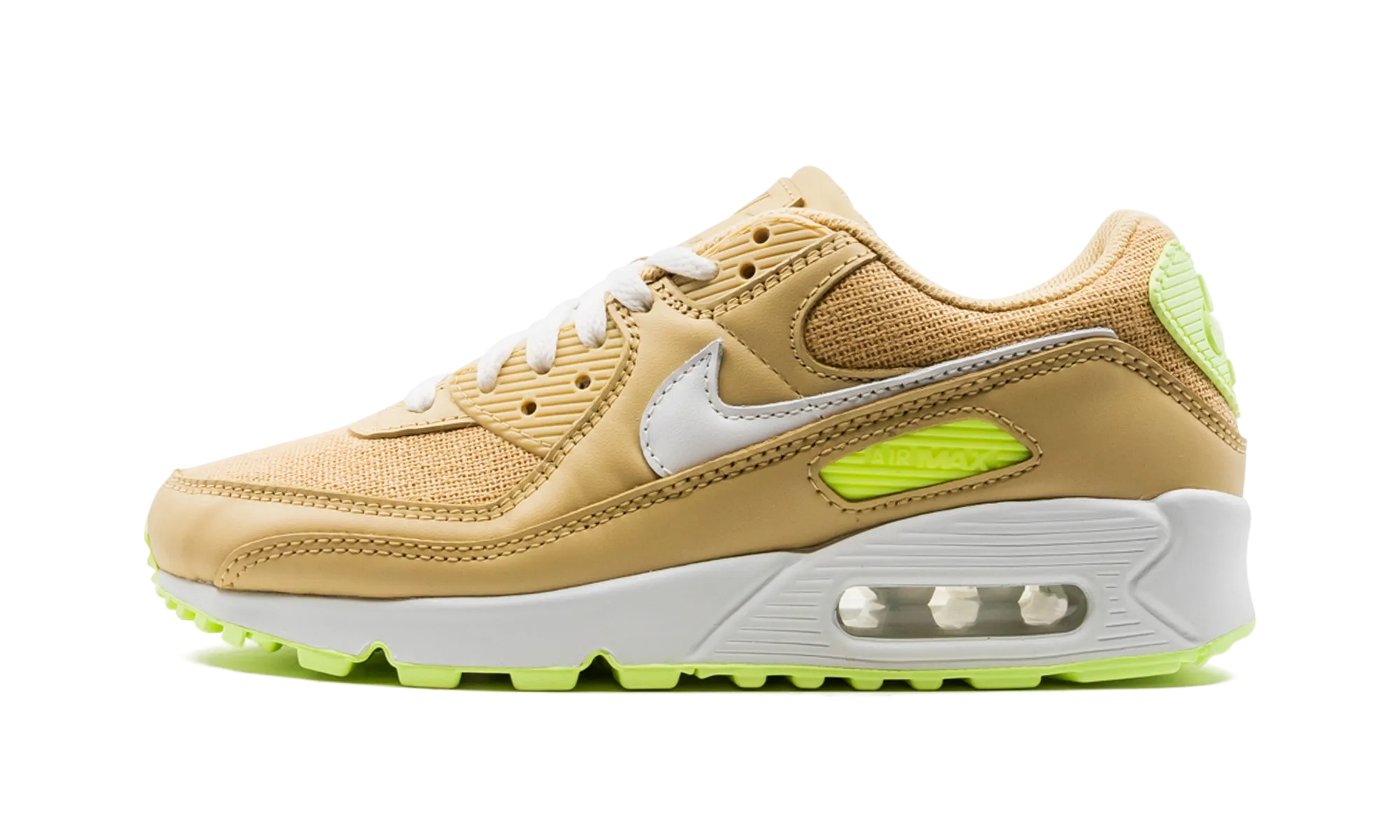 High Quality Material AIR MAX 90 MNS WMNS "Sesame / Barely Volt"