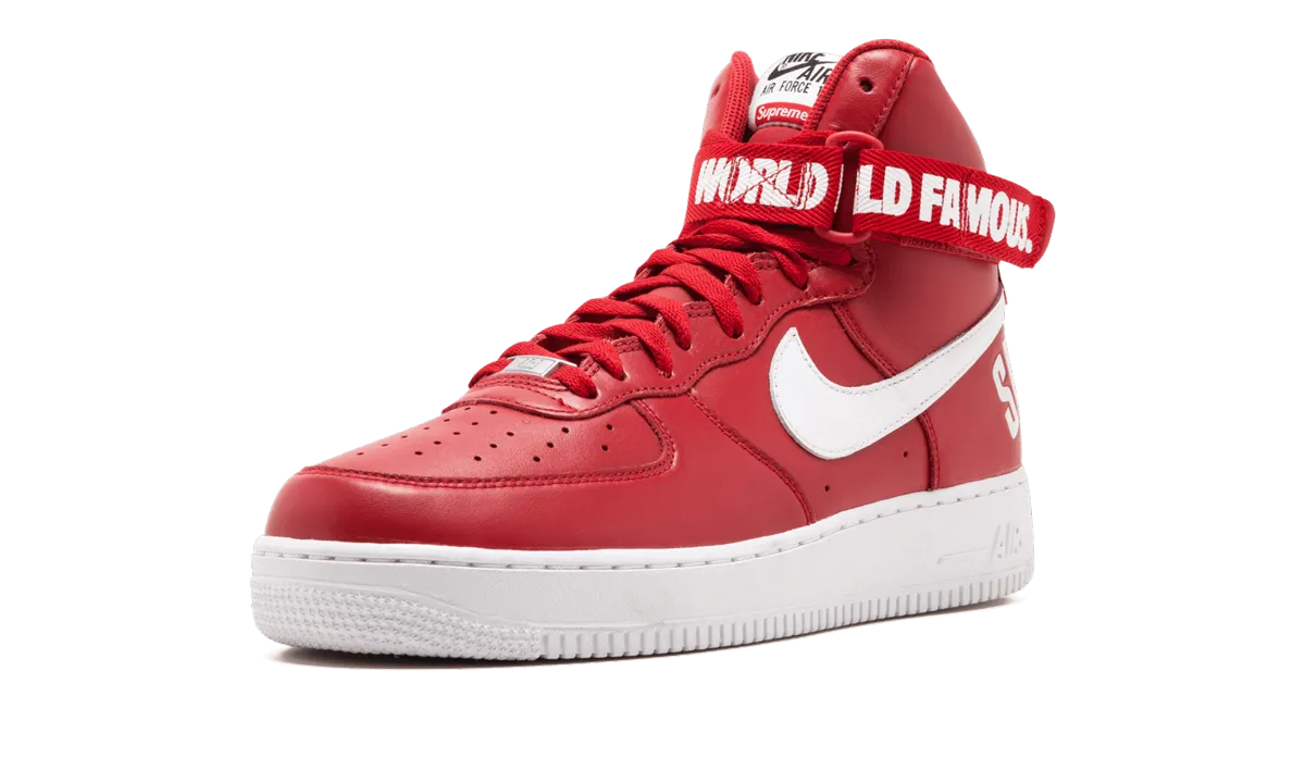 Skater Look Washable Air Force 1 High Supreme SP "Red"