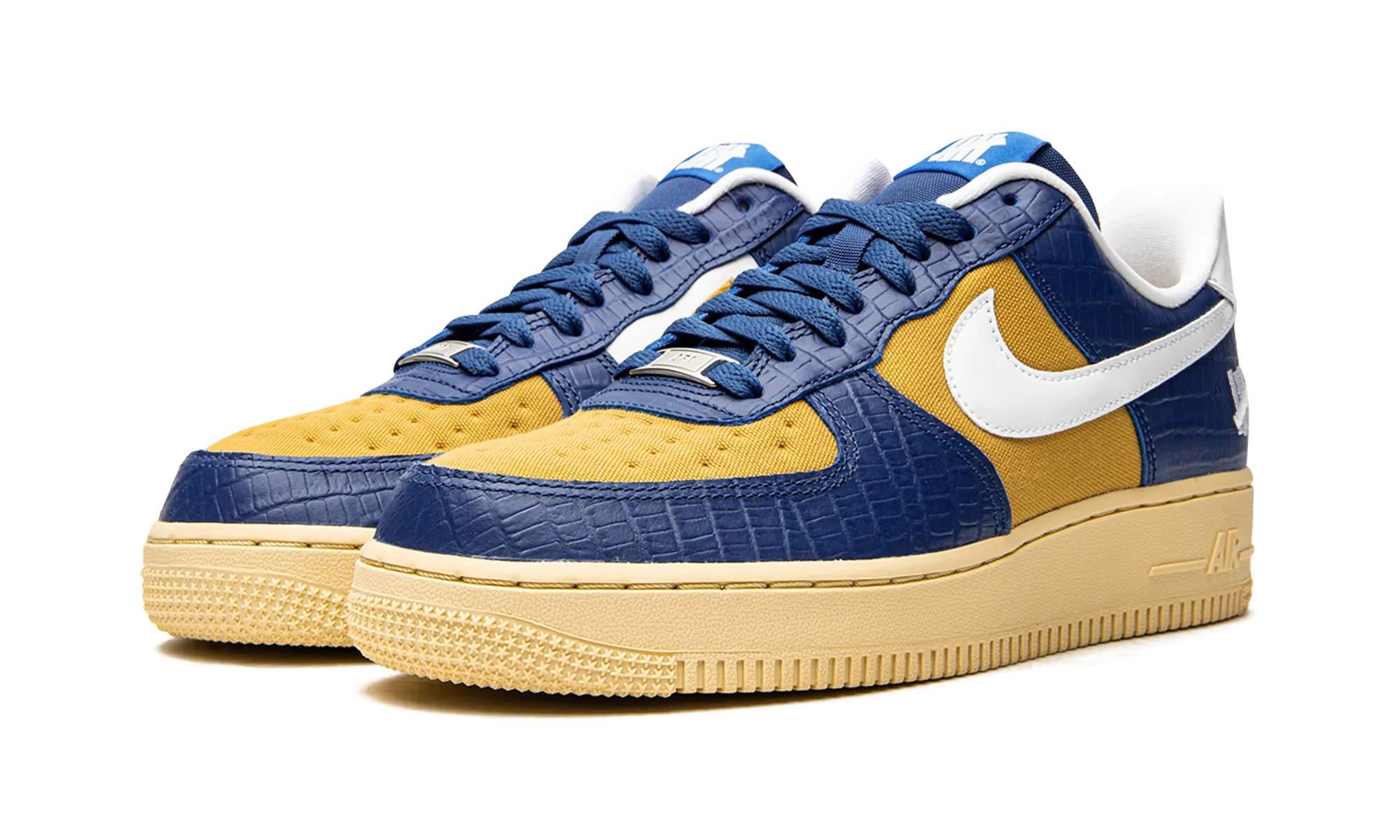 Smooth Cushion Air Force 1 Low "Undefeated - Blue Croc"