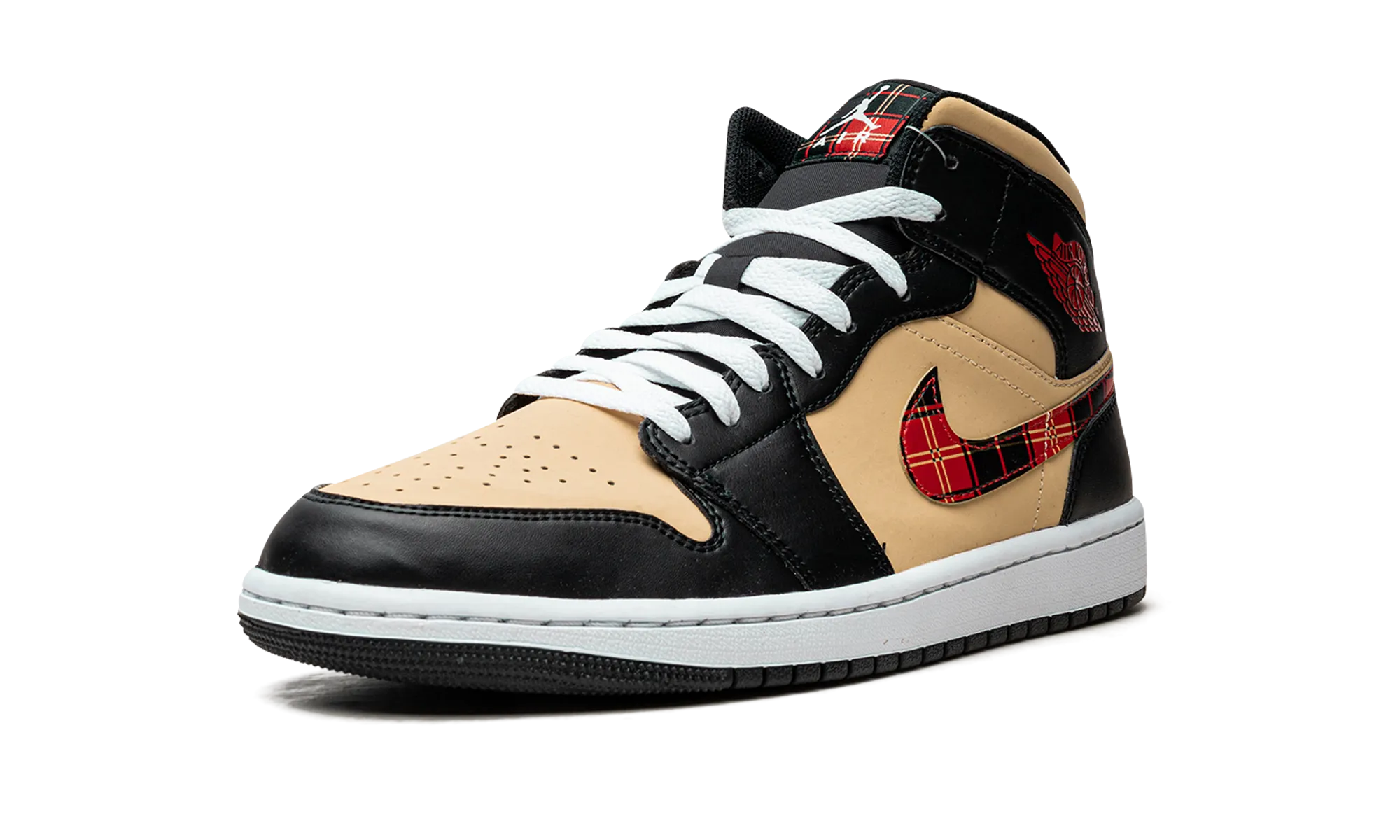 Trend-setting wear Air Jordan 1 Mid SE "Tartan Swoosh"