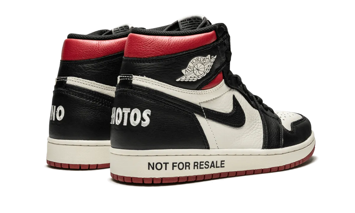 Air Jordan 1 Retro High OG NRG "Not For Resale" Easy Cushioning Moisture Wicking Linings