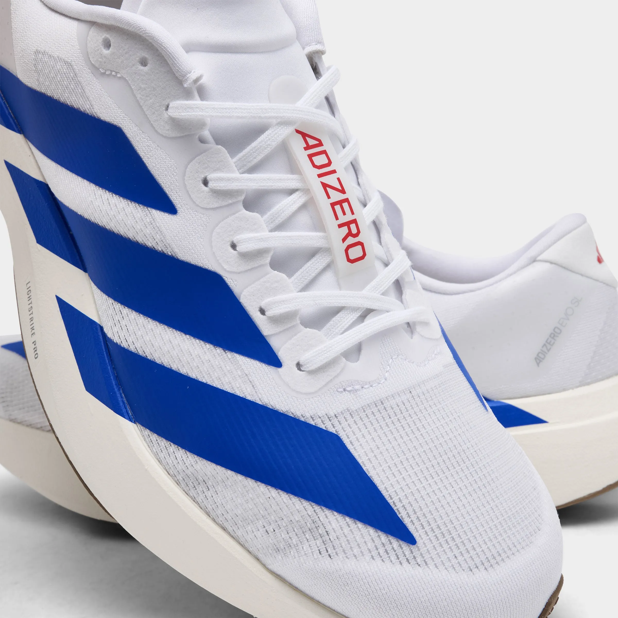 Sport Casual adidas Adizero EVO SL White / Blue - Blue