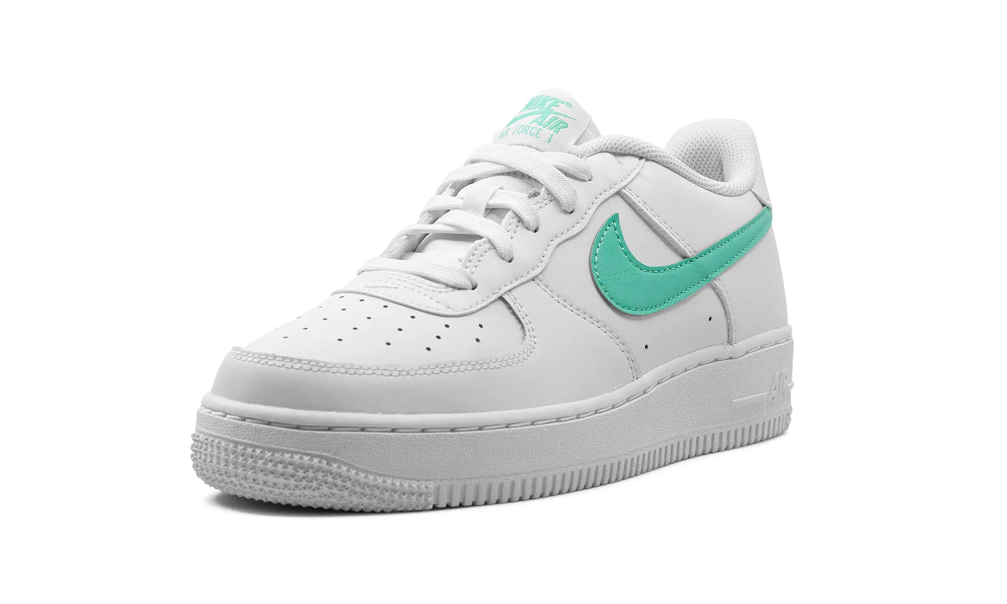Air Force 1 Low GS "Summit White Emerald Rise" Skater Ride Performance Leather Material