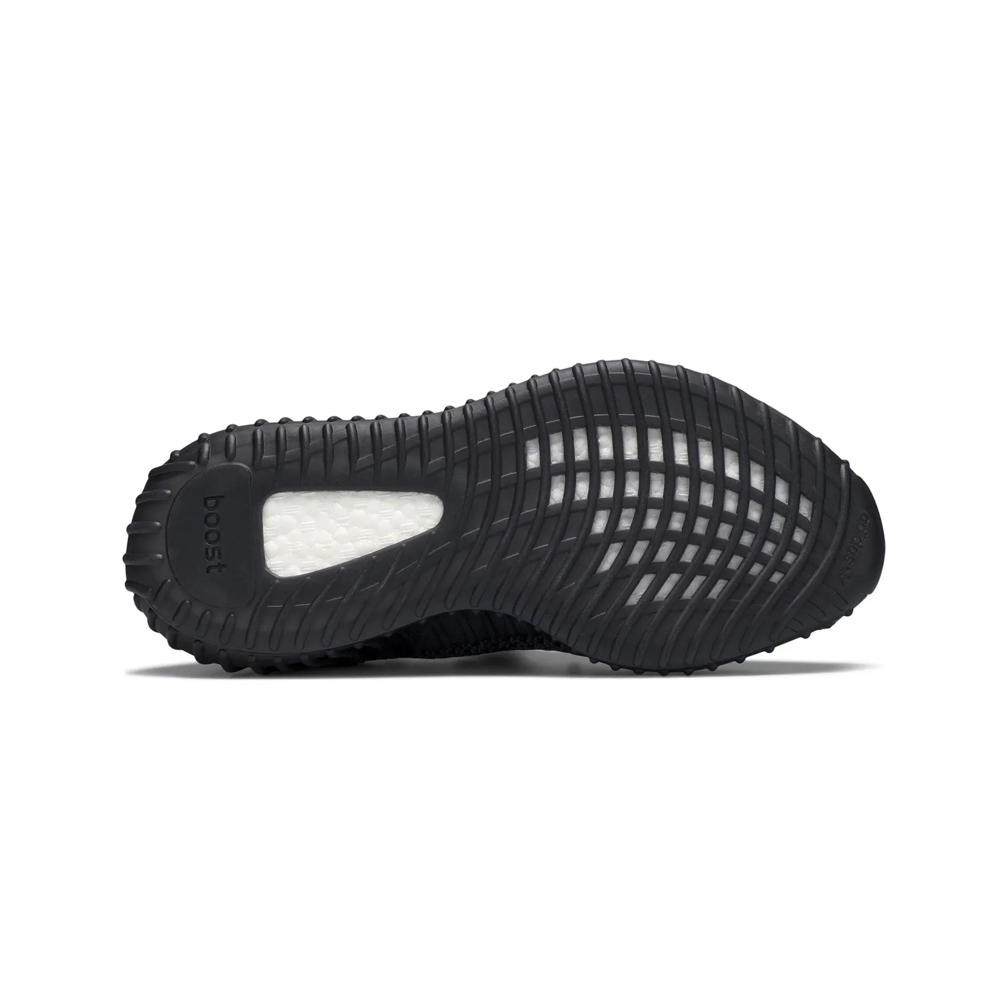 Yeezy Boost 350 V2 'Black Non-Reflective' running in the heat shoes