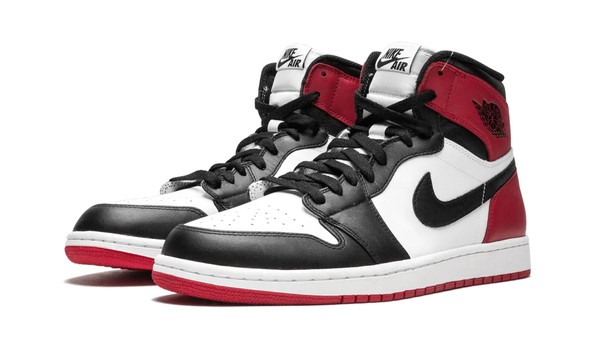 Air Jordan 1 Retro High OG "Black Toe" Slip On Elastic Gusset Anti Friction Collar