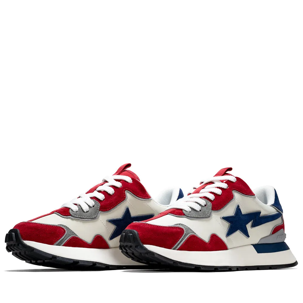 Cushioned Heel Counter Rockered Sole Bape Road Sta Express M1 - Red
