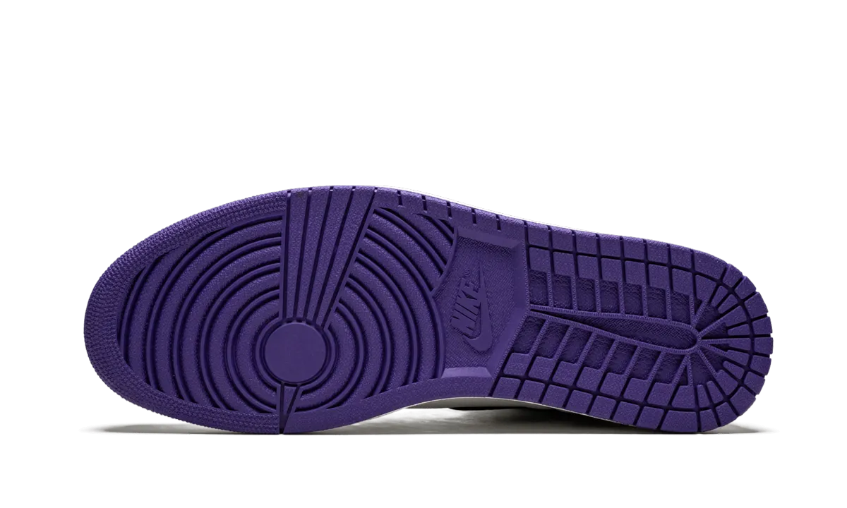 Air Jordan 1 Retro "Court Purple" Neutral Step Non Slip Outsole Patterns