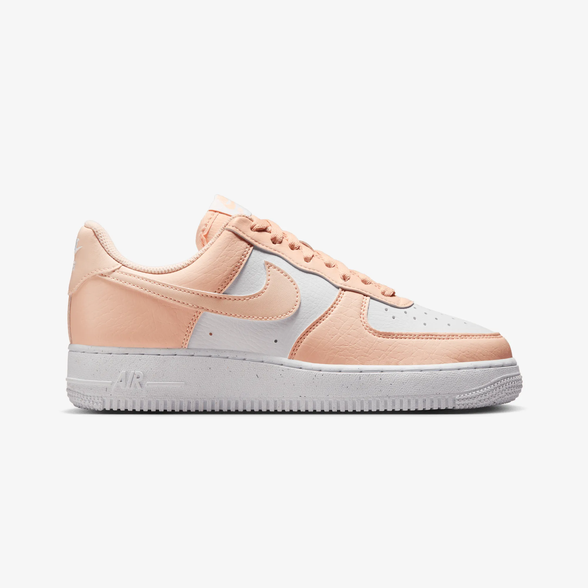 NIKE | AIR FORCE 1 '07 NEXT NATURE { WHITE/WASHED CORAL-WHITE Eco Friendly Upper Bounce Response