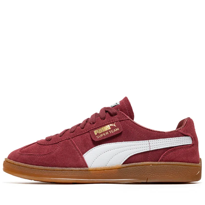 Puma Super Team Suede - Team Regal Red Calm Tones Shape Hold