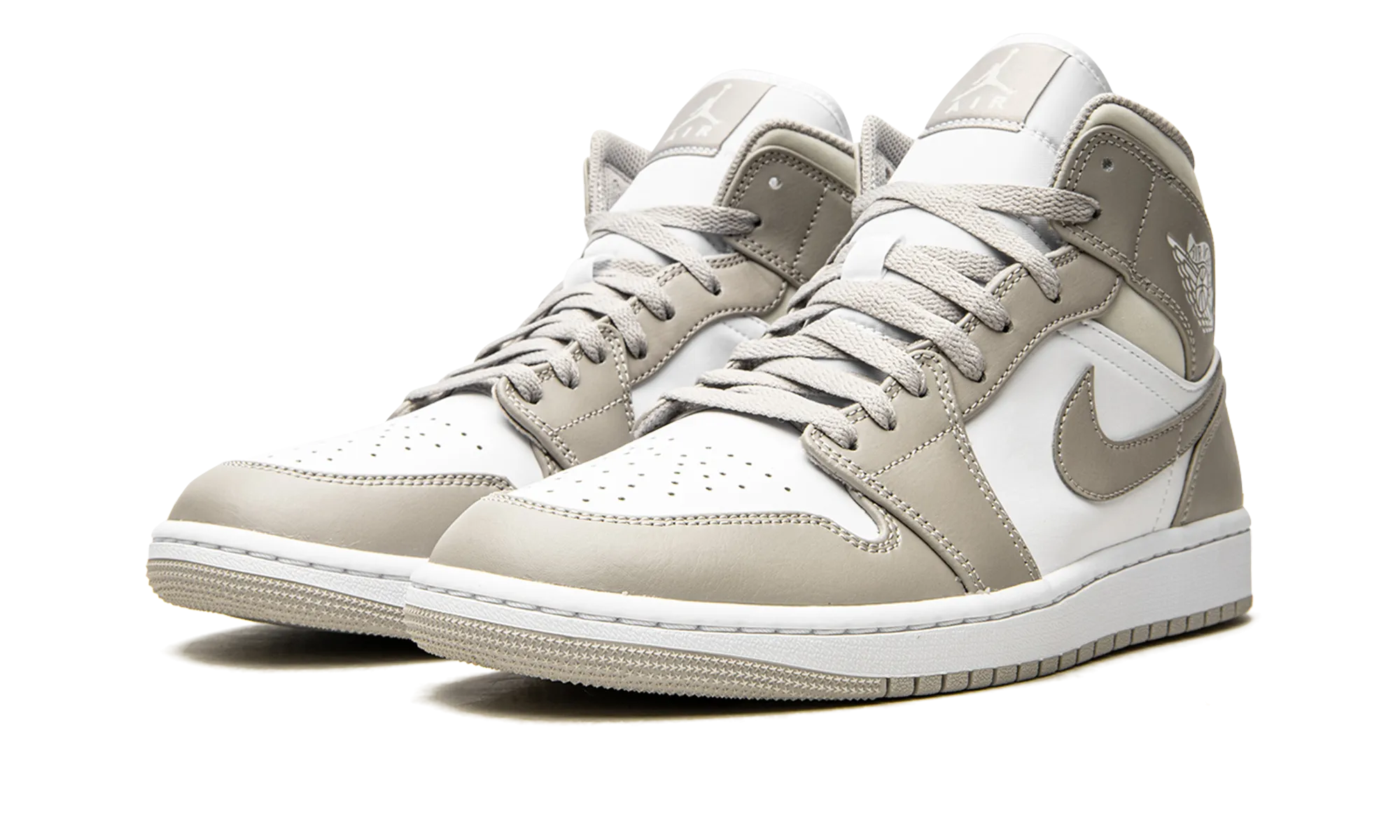 Air Jordan 1 Mid "Linen / College Grey" Impact Resistant Toe Cap Timeless Look