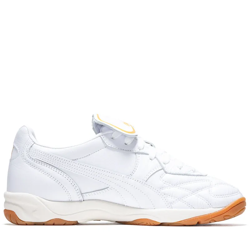 Puma King Indoor - White/Frosted Ivory Bold flair