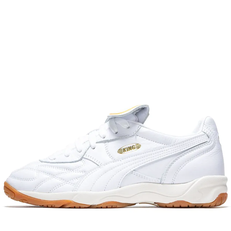 Puma King Indoor - White/Frosted Ivory All-weather shock absorption