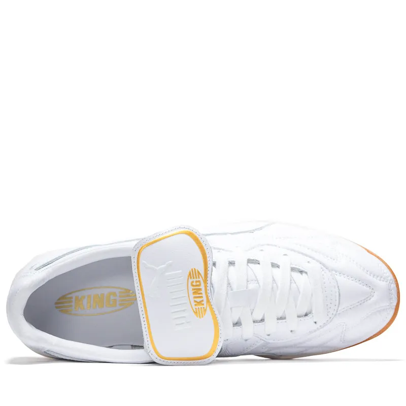 Puma King Indoor - White/Frosted Ivory Busy Ready Balanced Build