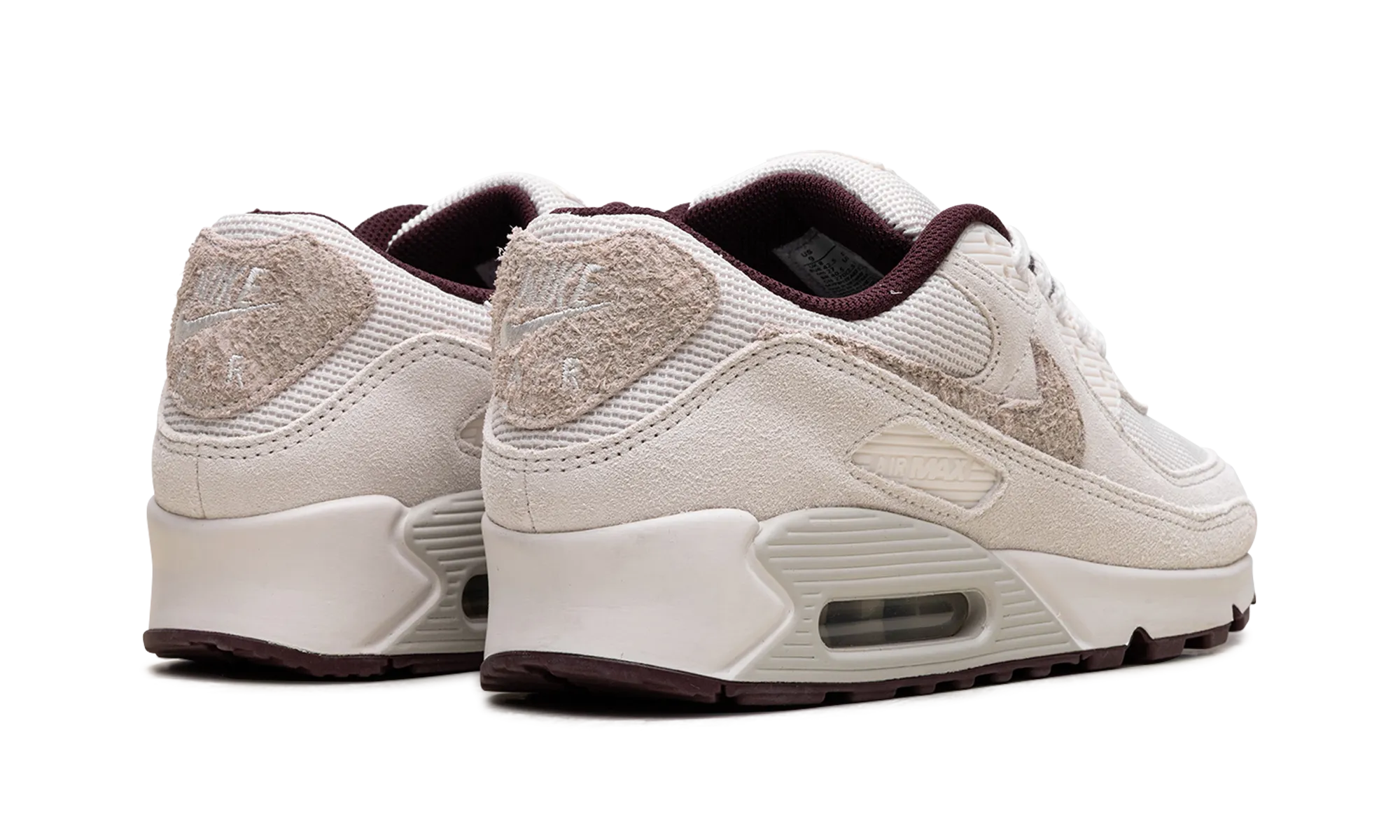 Air Max 90 PRM "Sail Burgundy Crush" multi - purpose running shoes adaptive - sports
