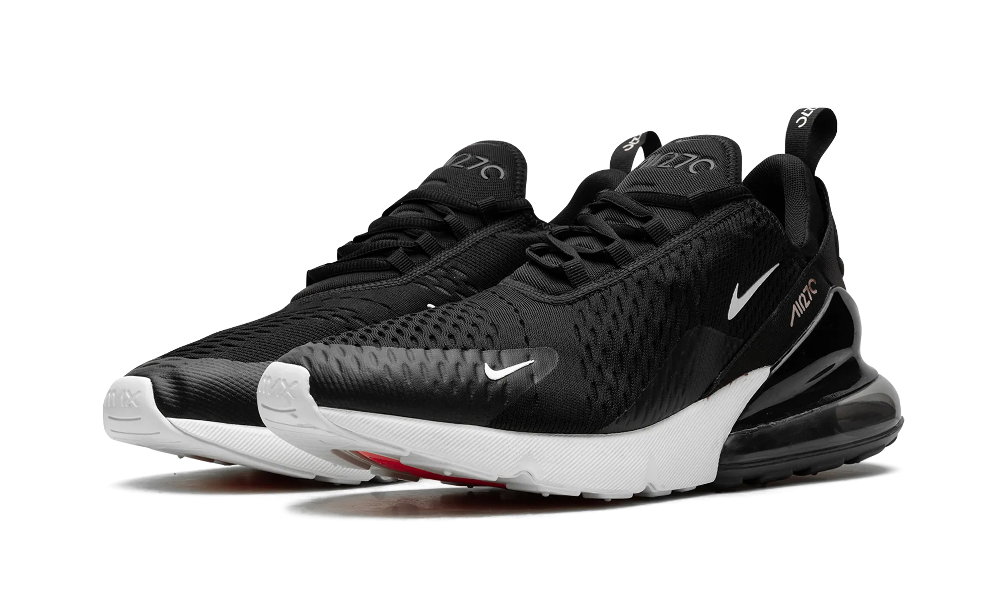 windproof upper shoes logo - buttoned shoes Air Max 270 "Black/White"