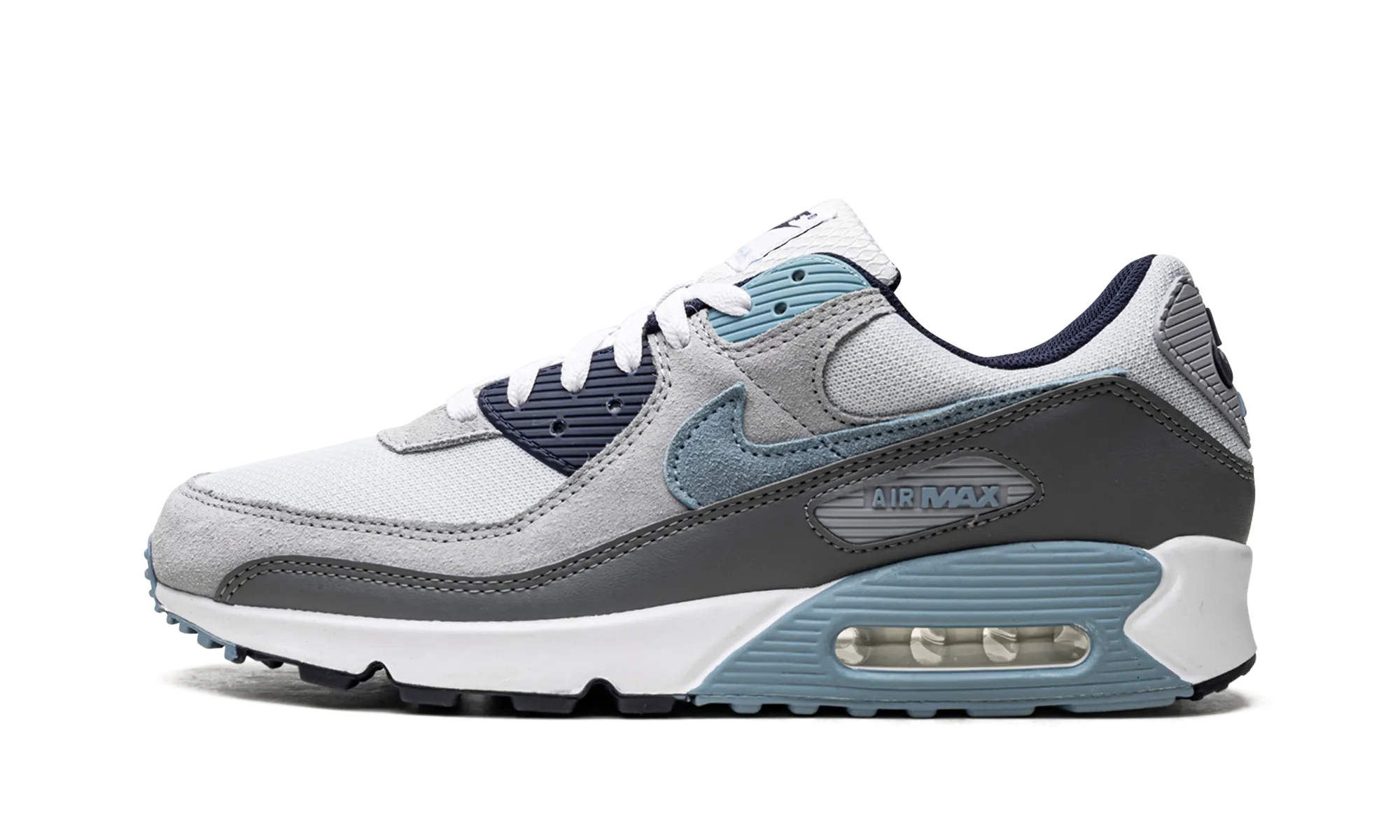 Comfort durability outdoor adventurer shoes Air Max 90 "Pure Platinum Warm Blue"