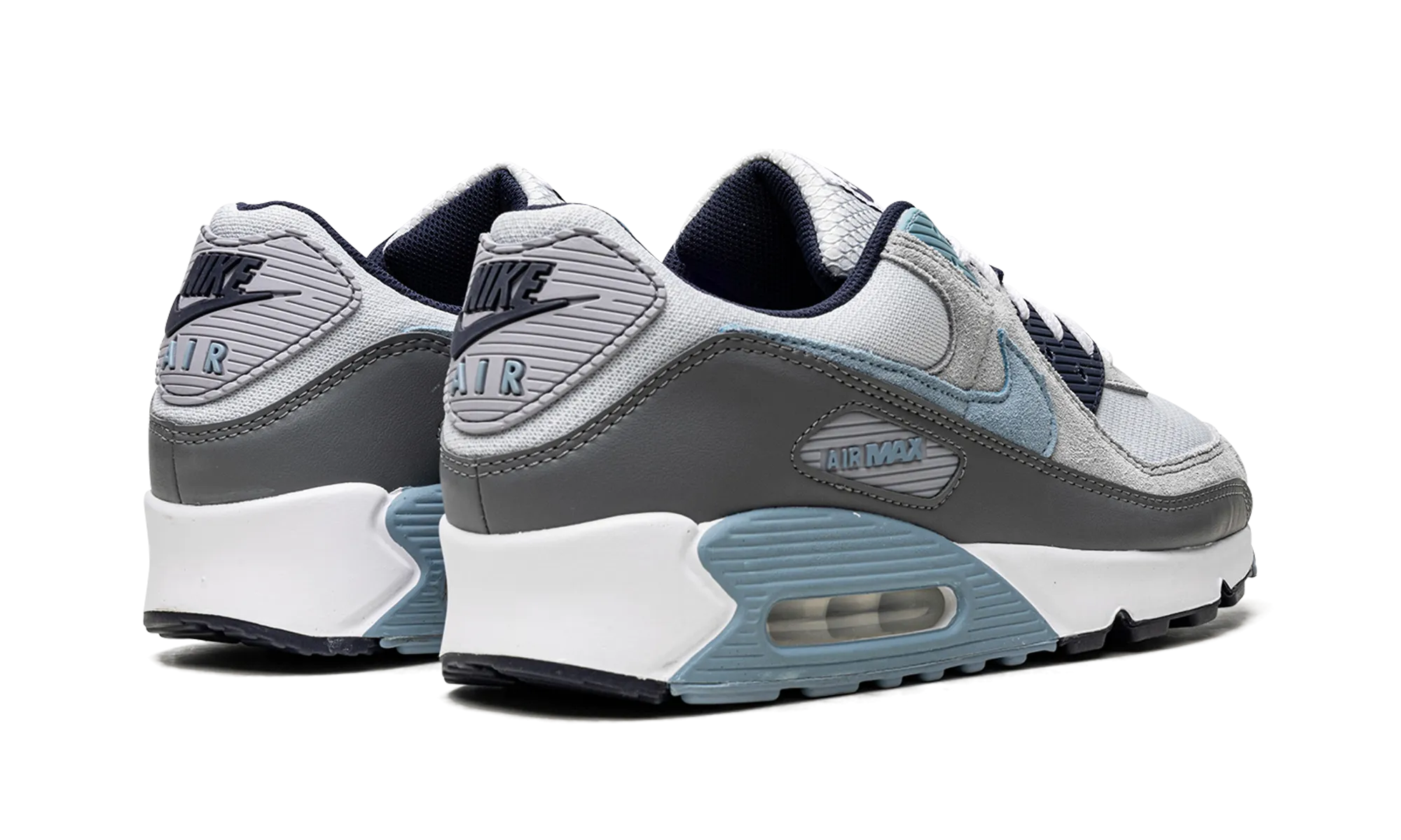 compacted - dirt running option Air Max 90 "Pure Platinum Warm Blue"