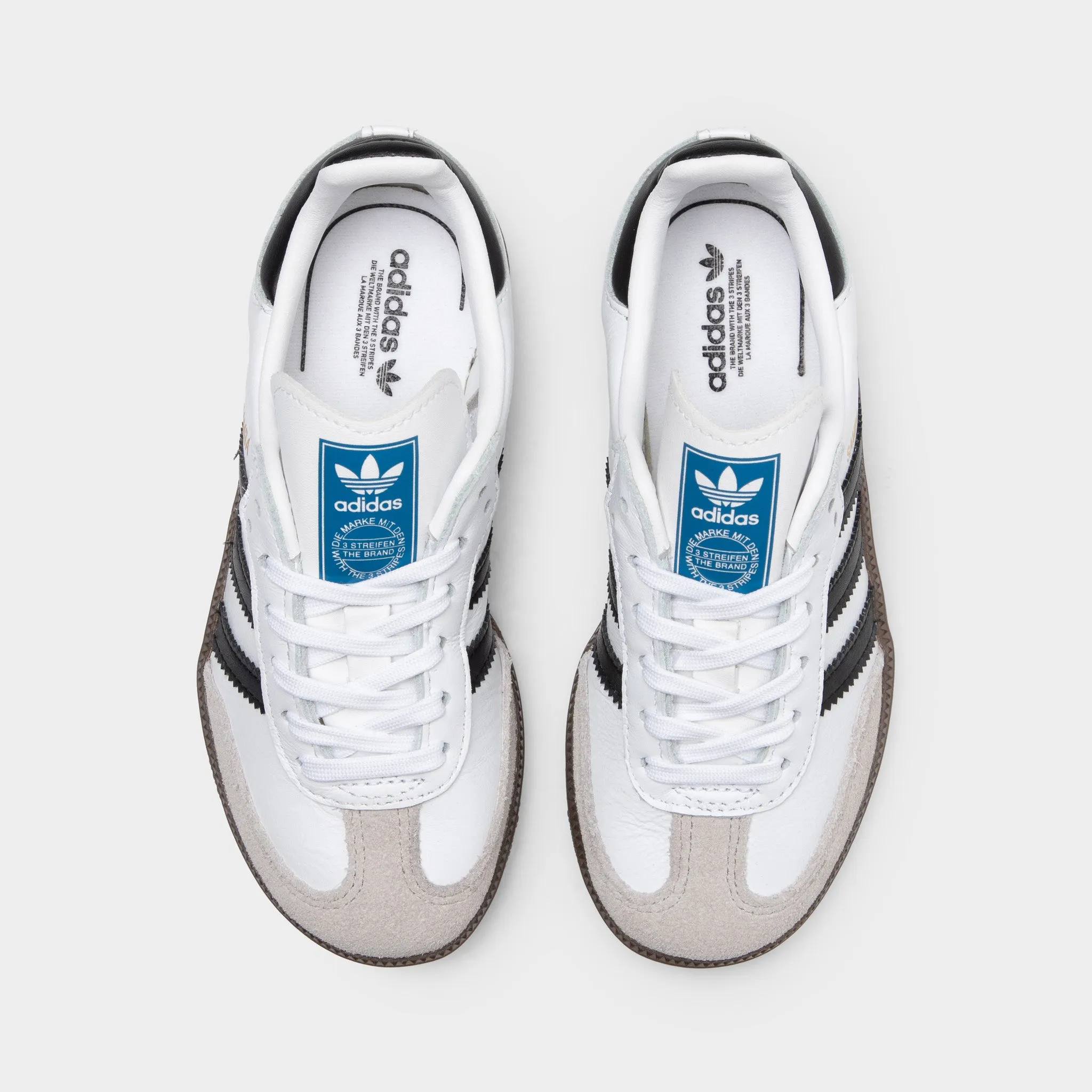 adidas Originals Children's Samba OG Cloud White / Core Black - Gum Casual Outfit Moisture   Wicking