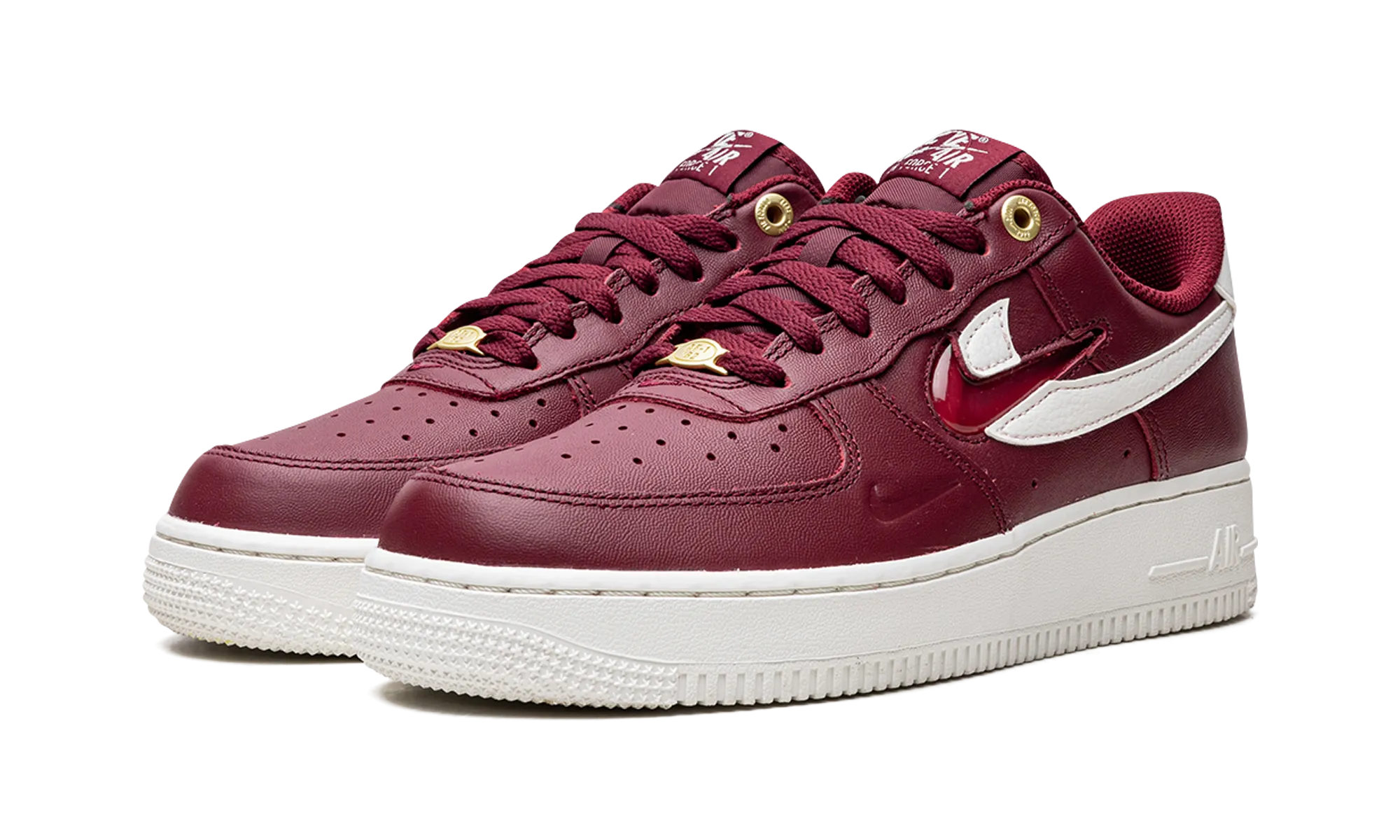 Skater Look AIR FORCE 1 LO WMNS "Logo Pack - Deep Red"
