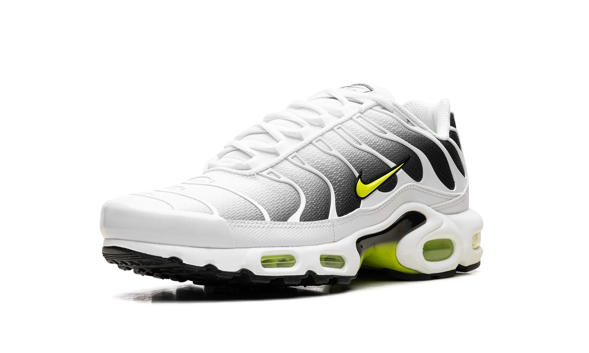 Air Max Plus "White Black Volt" Muscle - building